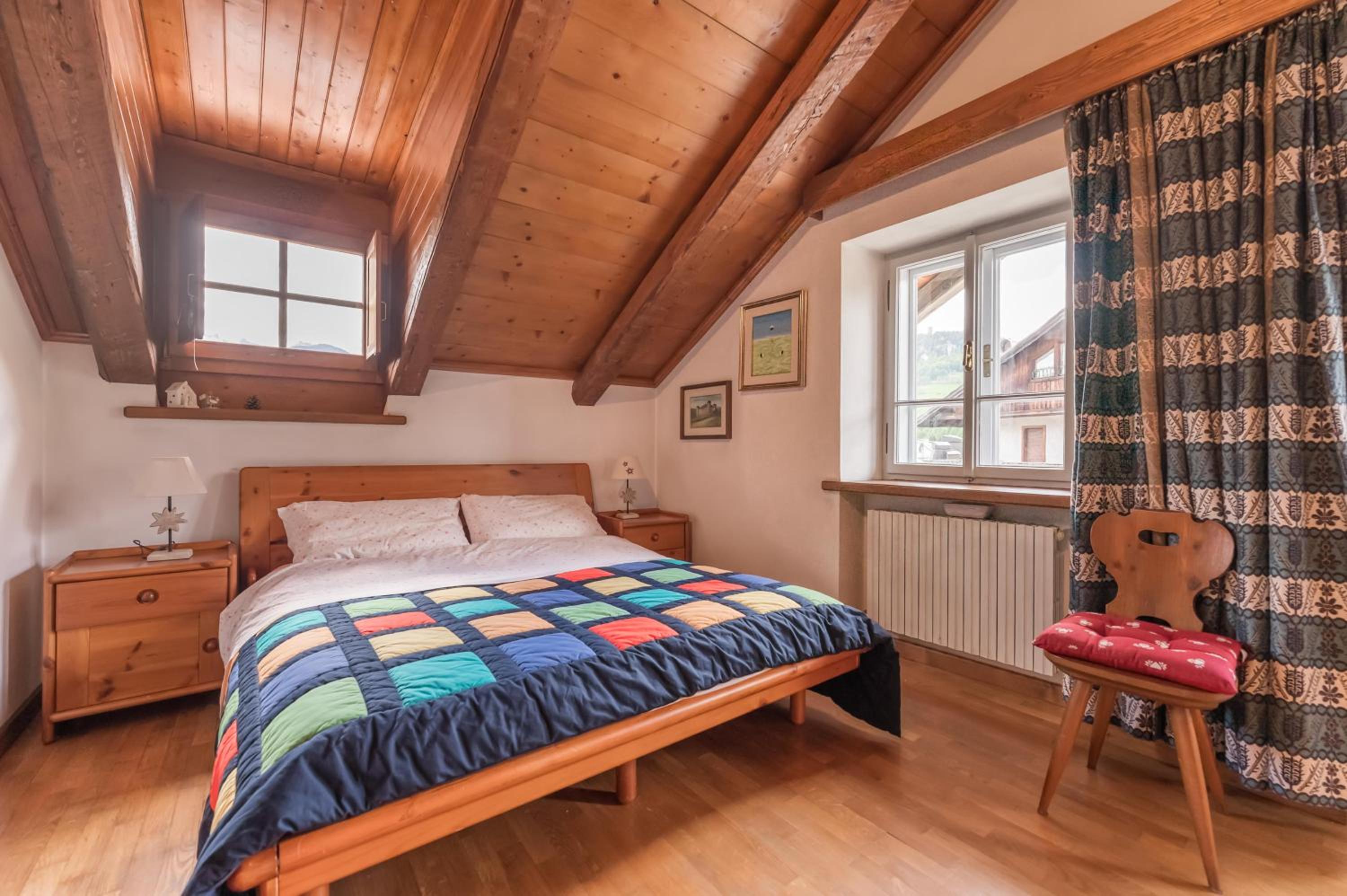 One-Bedroom Apartment with Balcony and Mountain View  