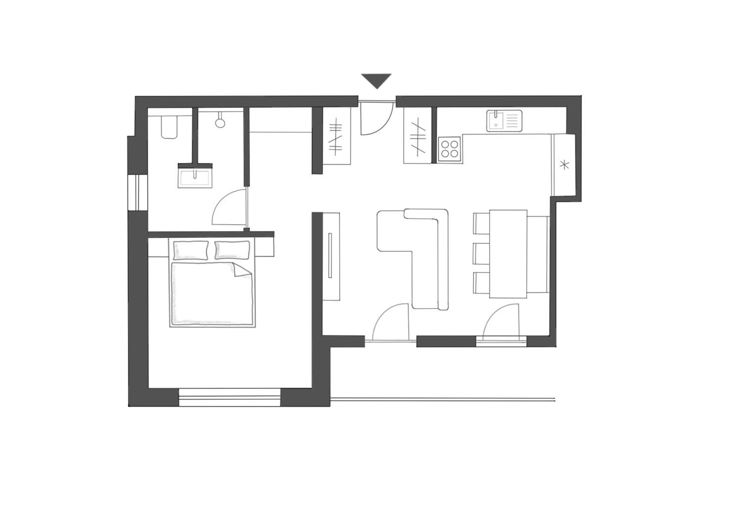 One-Bedroom Apartment with Balcony photo 2