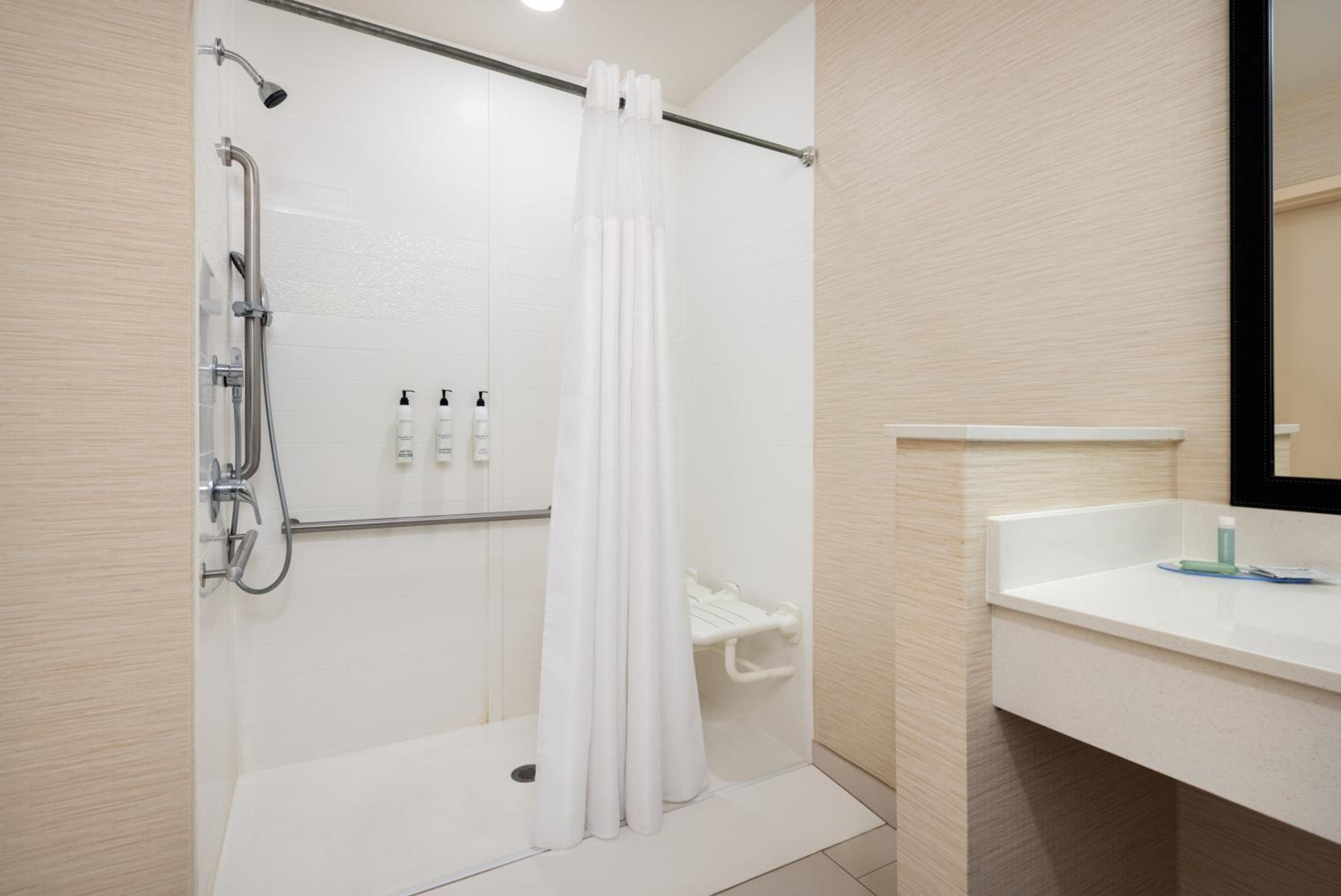 King Studio with Sofa Bed and Roll-in Shower - Mobility and Hearing Accessible