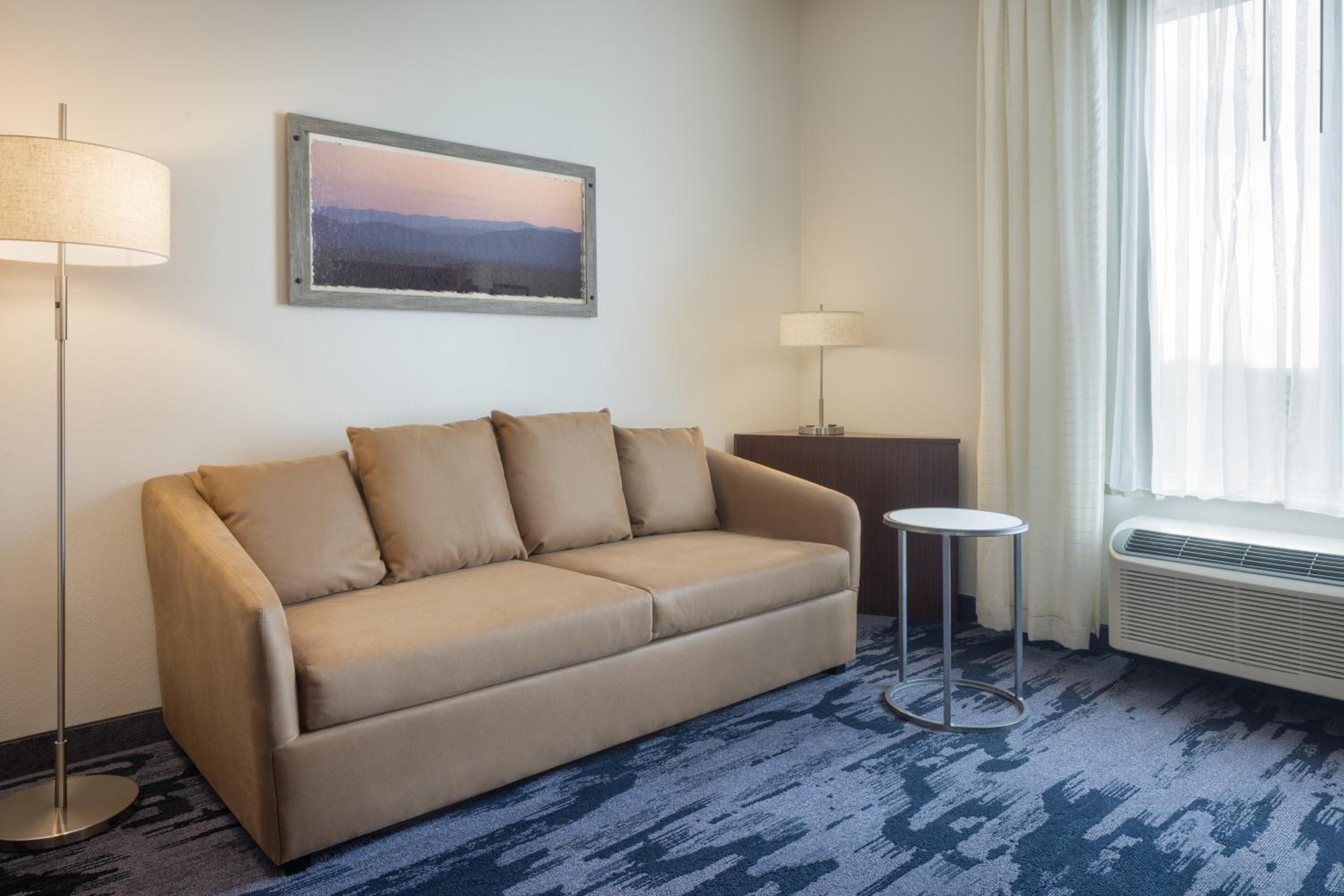 King Studio with Sofa Bed and Roll-in Shower - Mobility and Hearing Accessible