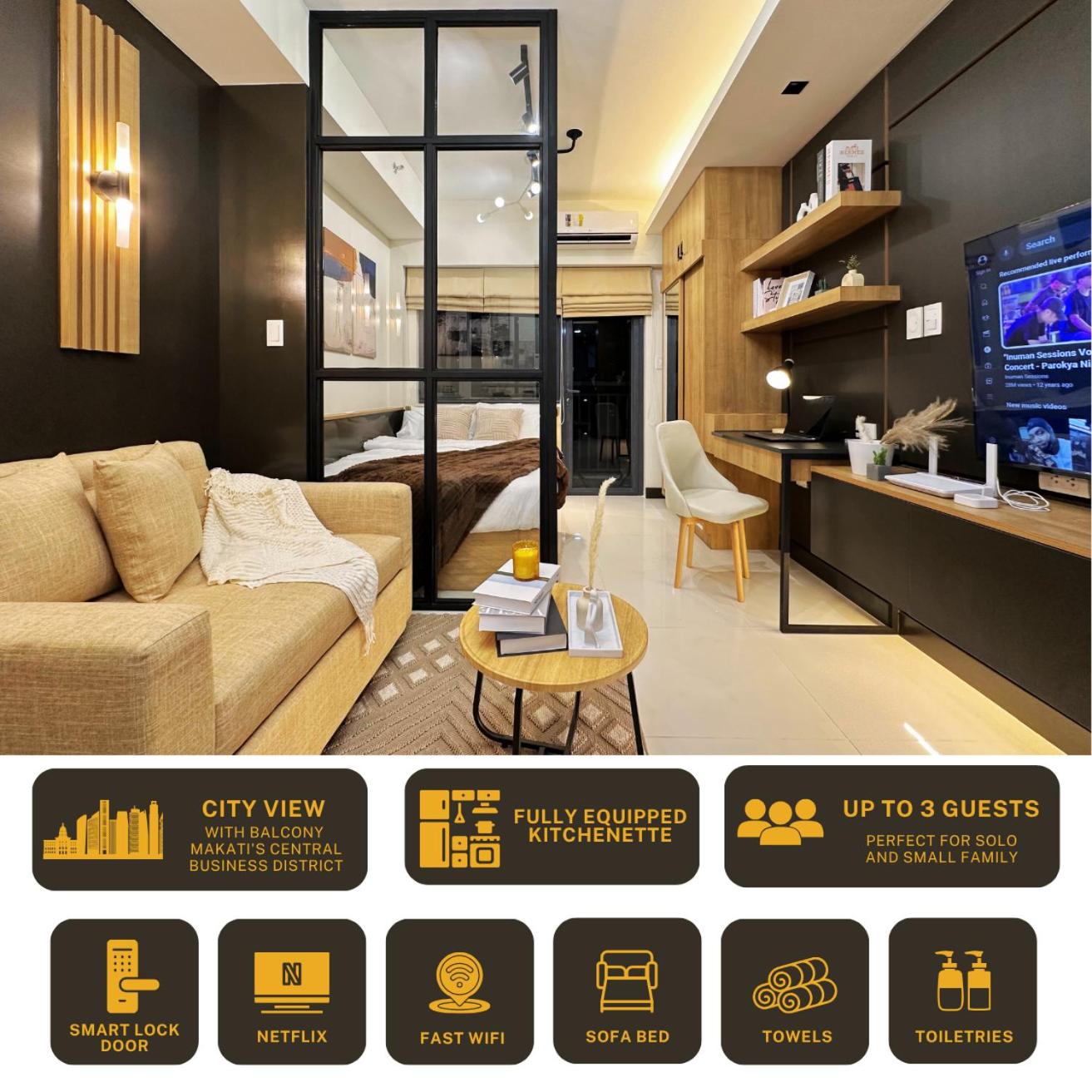Studio Apartment with Balcony