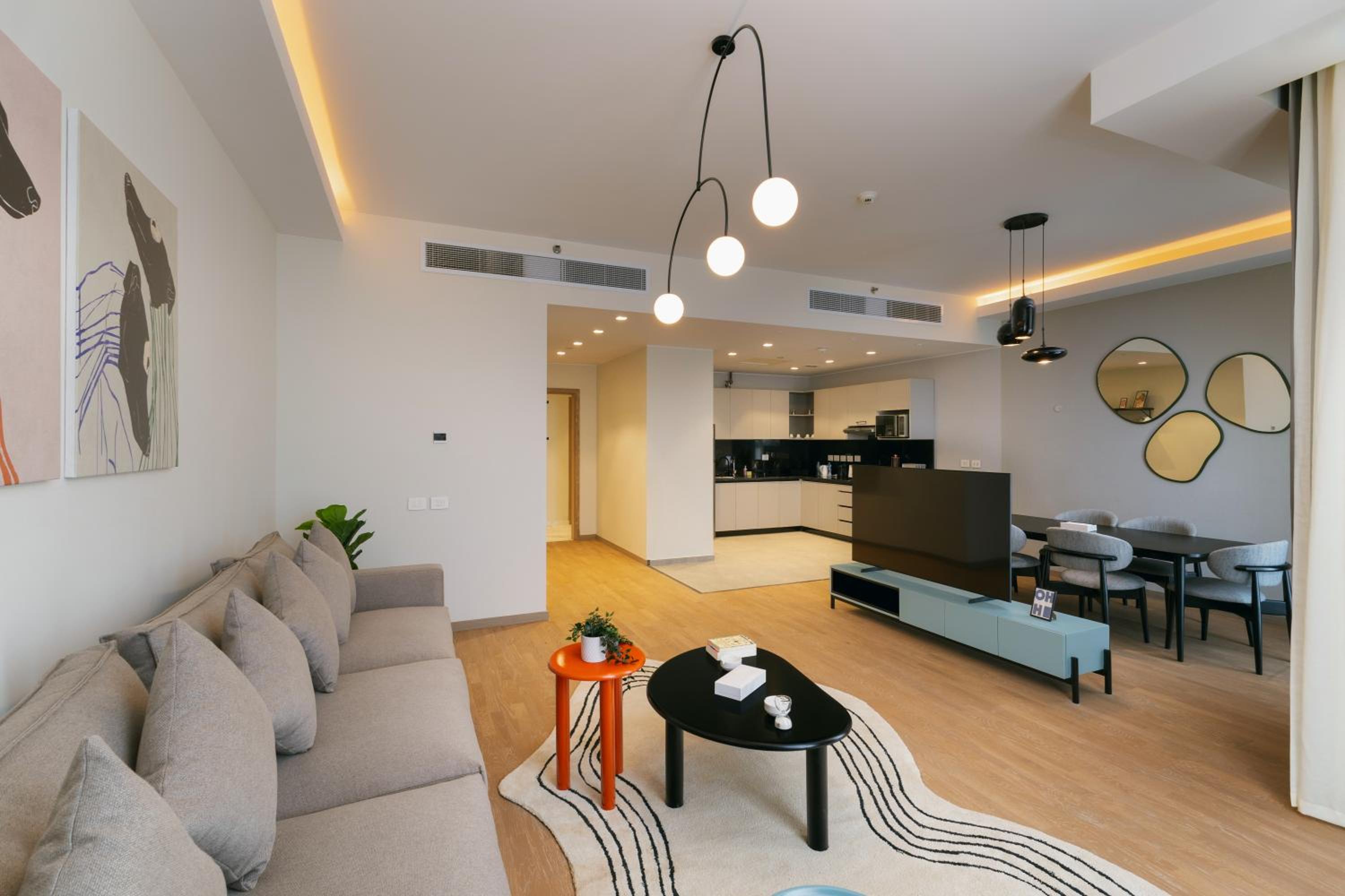 Three-Bedroom Premium Apartment with Balcony