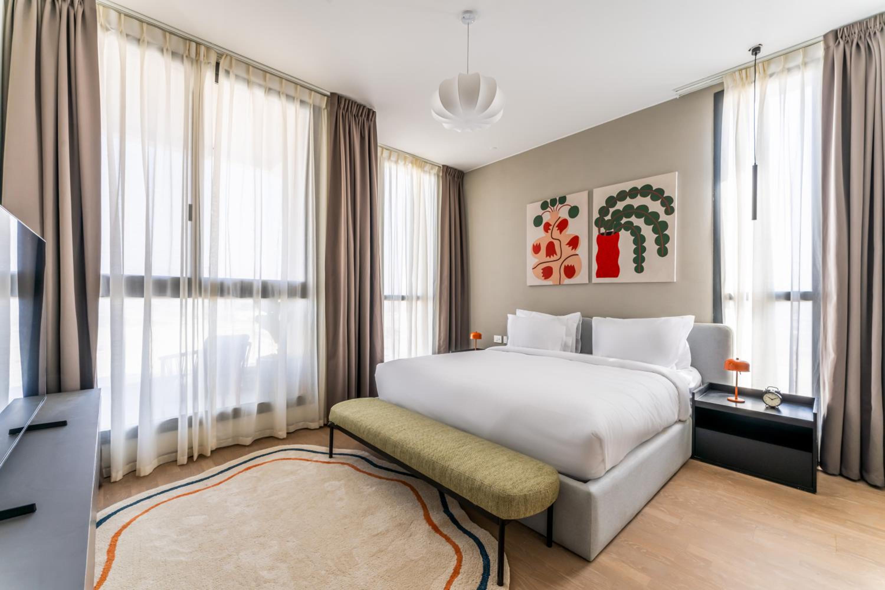 Three-Bedroom Premium Apartment with Balcony