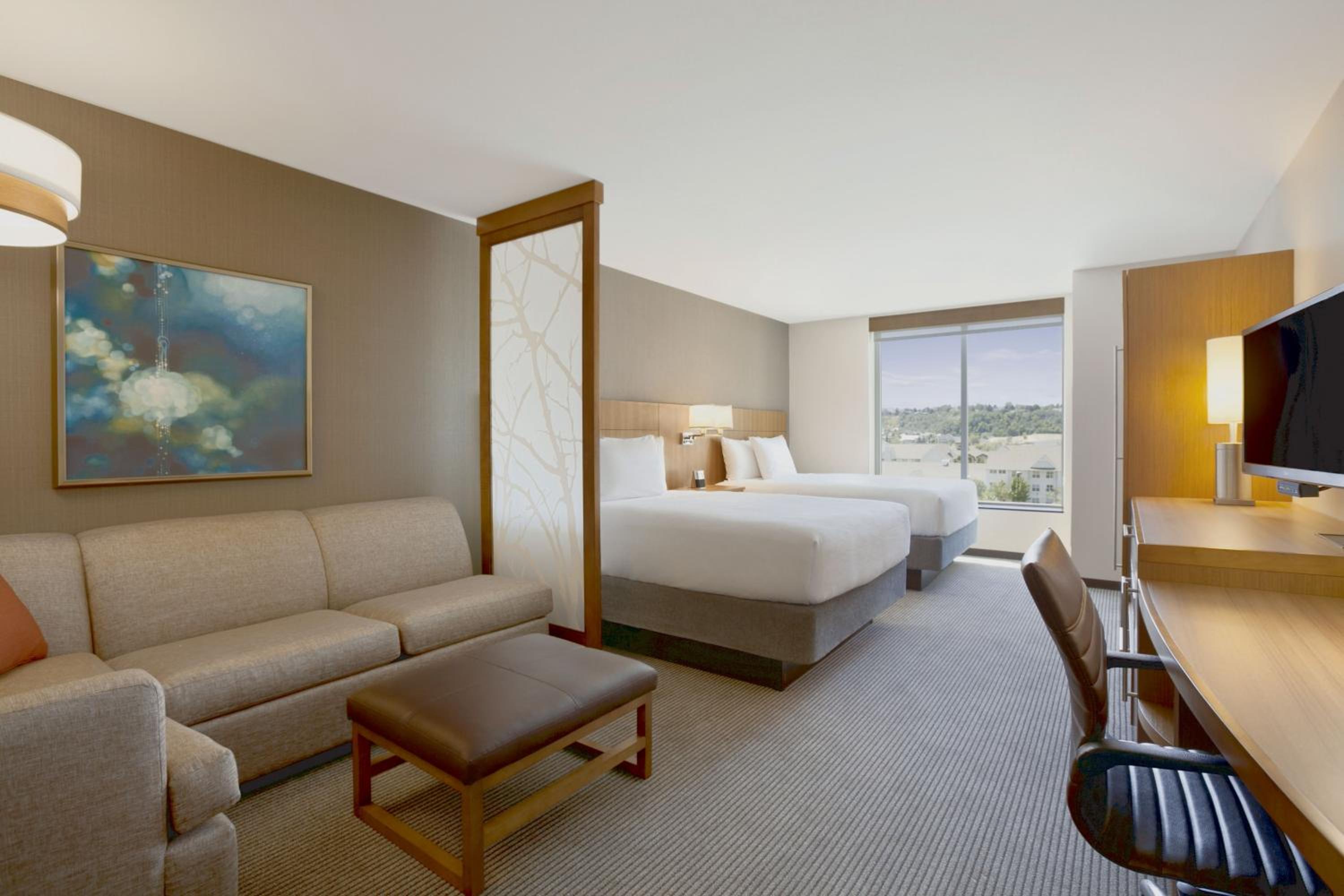 Queen Room with Two Queen Beds, Sofa Bed and Accessible Tub at Hyatt Place Salt Lake City/Cottonwood in Cottonwood Heights