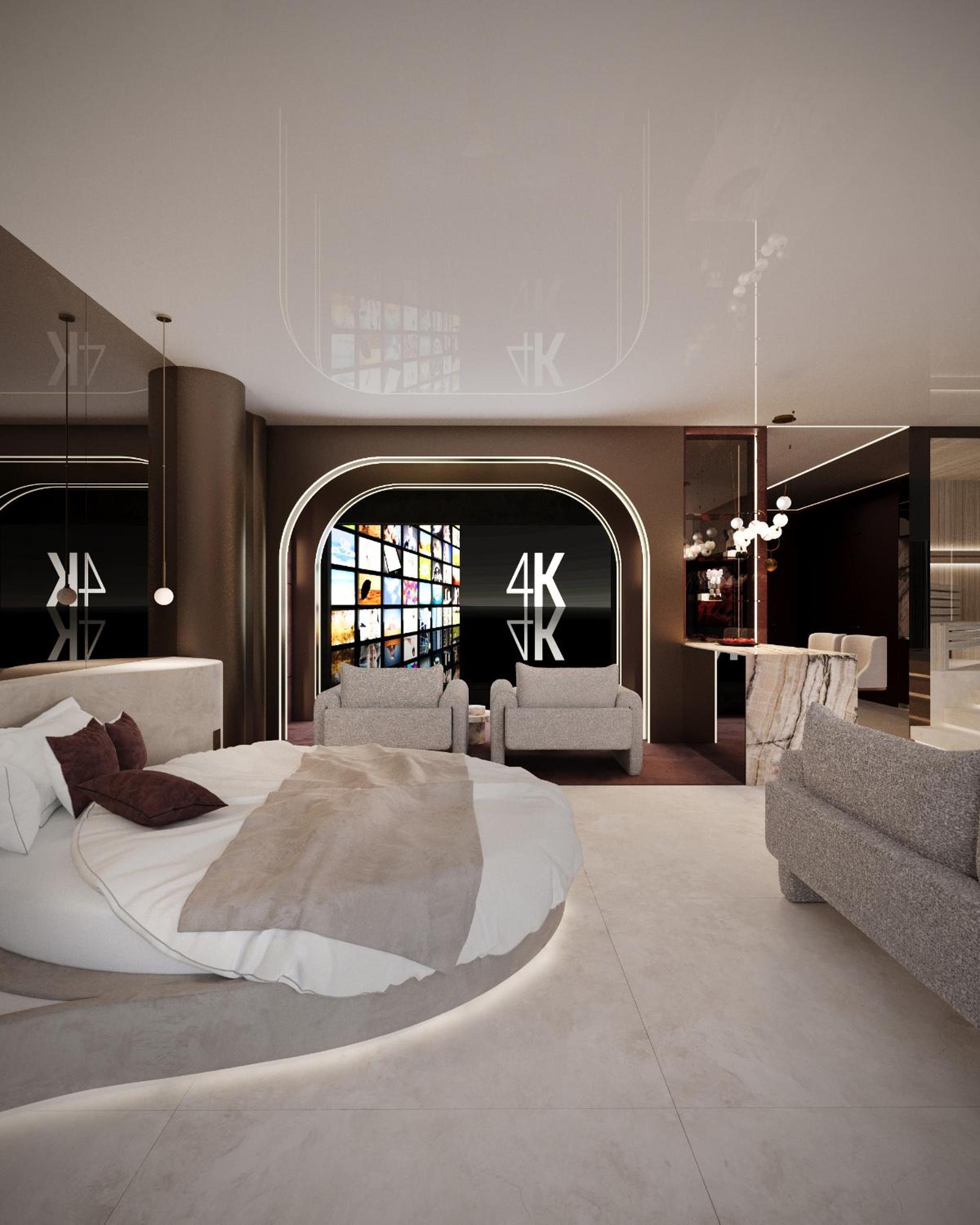Luxury Penthouse with Private SPA & Cinema with Game Zone