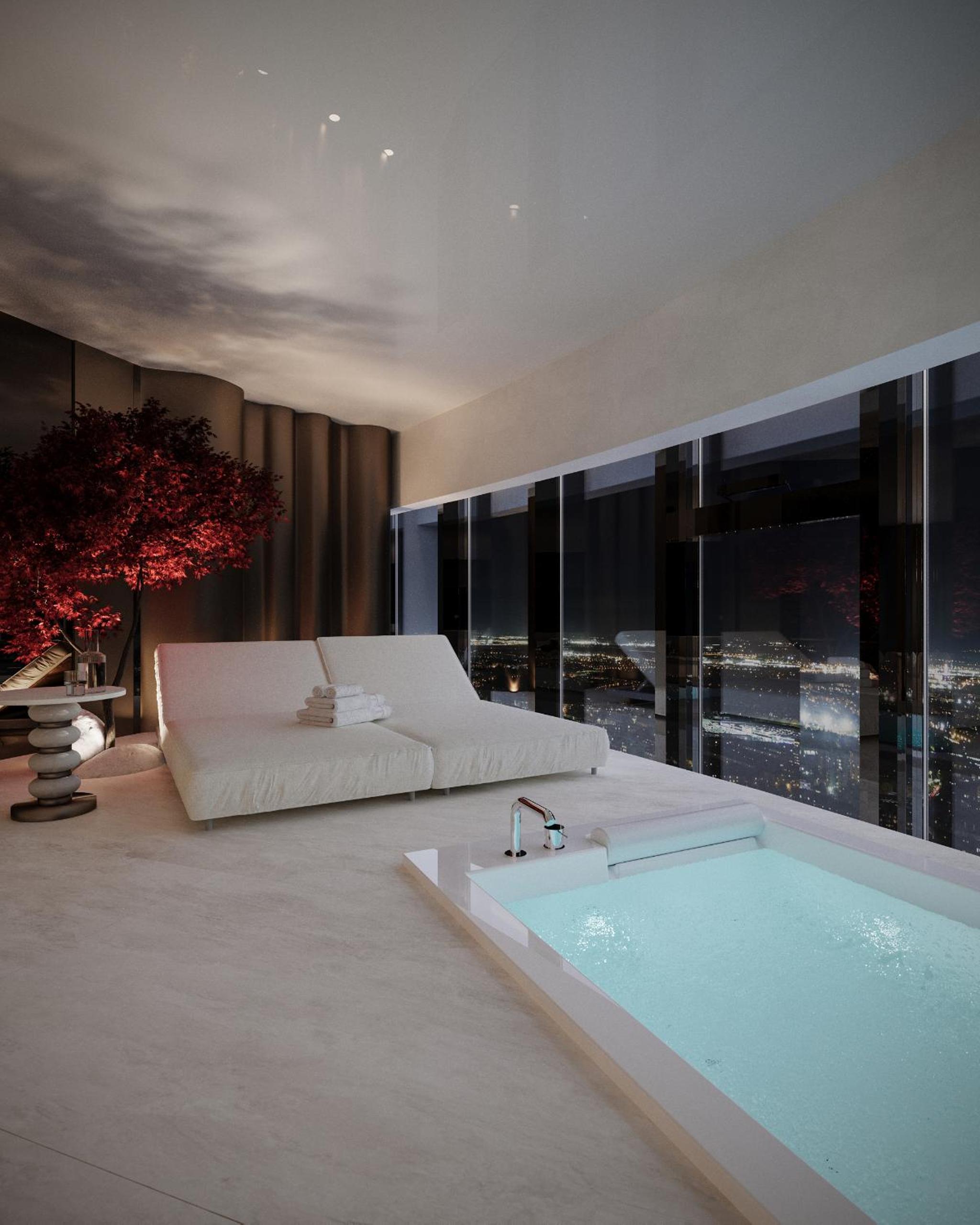 Luxury Penthouse with Private SPA & Cinema with Game Zone