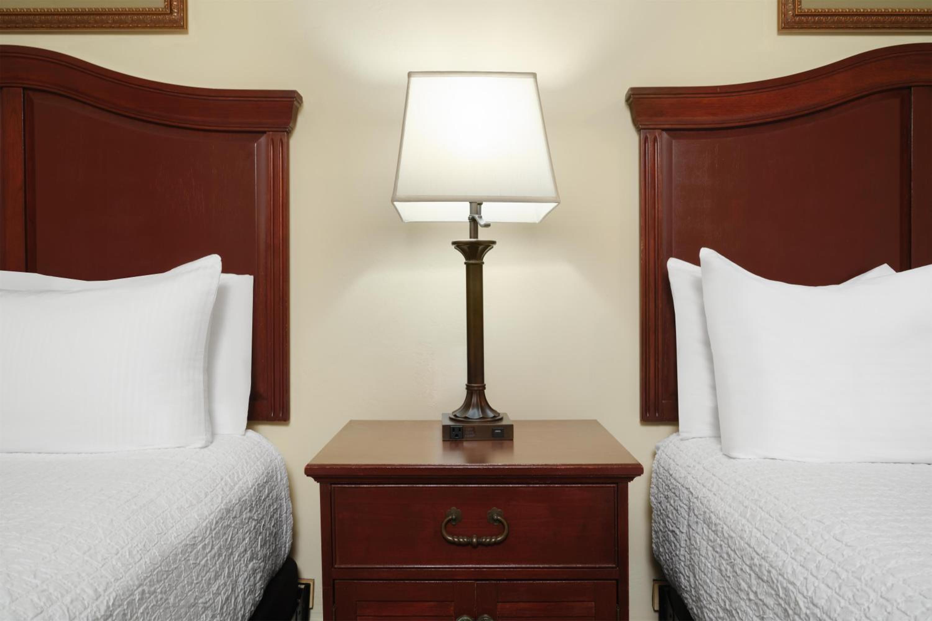 Double Room with Two Double Beds and Roll-In Shower - Disability Access/Non-Smoking photo 1