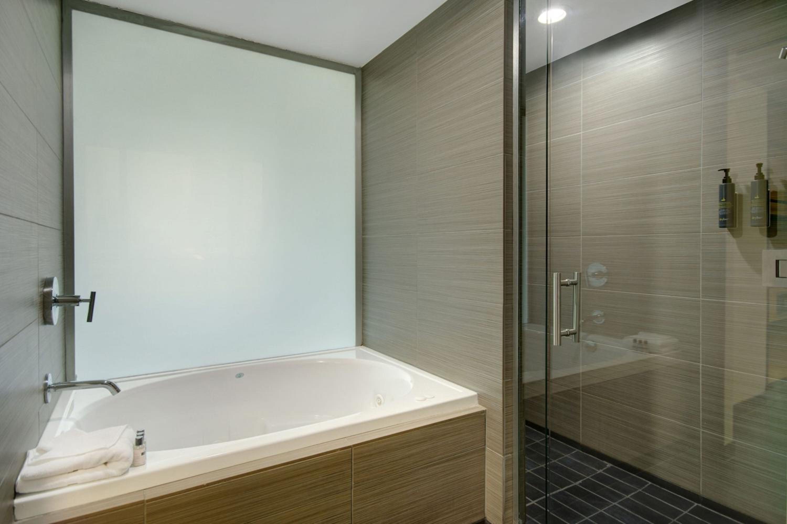 1 Bedroom Bi-level Suite, 1 King, Sofa bed, City view