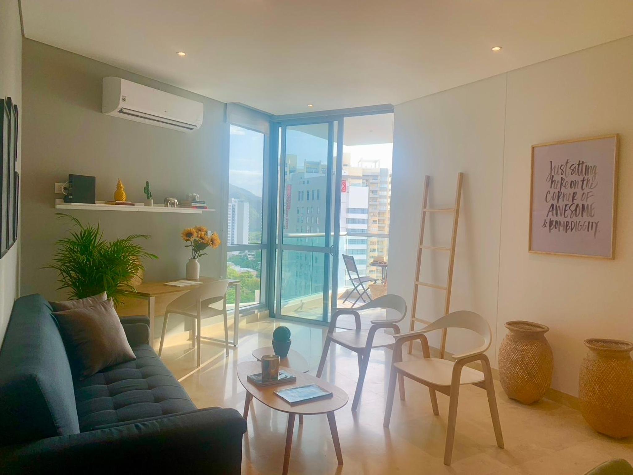 One-Bedroom Apartment with Balcony and Sea View