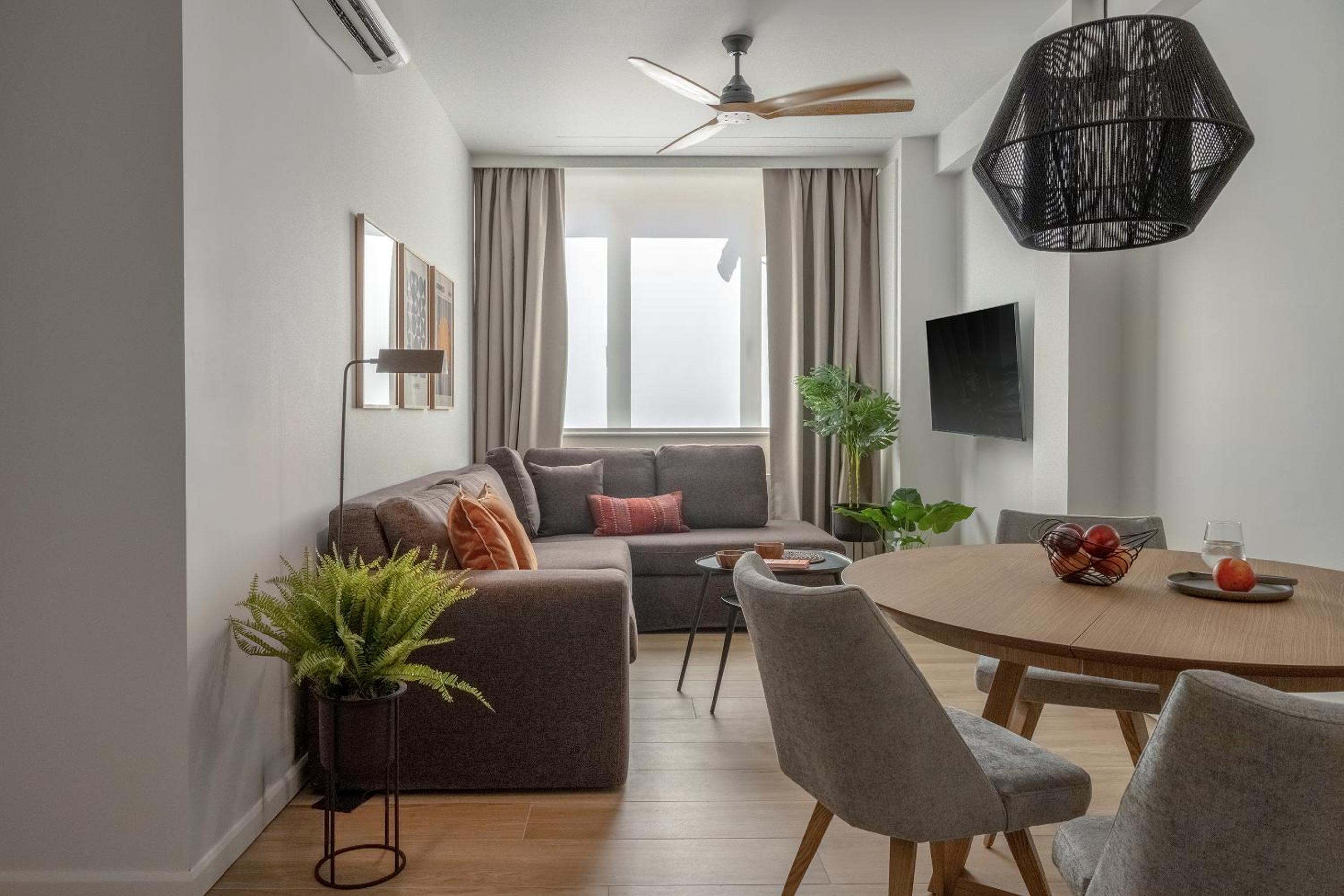 Deluxe One-Bedroom Apartment with City View