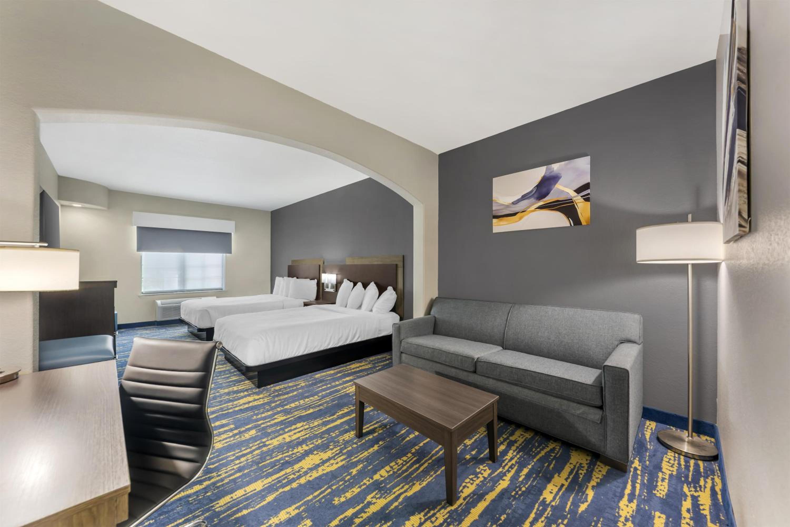 Queen Room with Two Queen Beds and Sofa Bed - Roll-In Shower/Disability Access/Non-Smoking - Photo 1