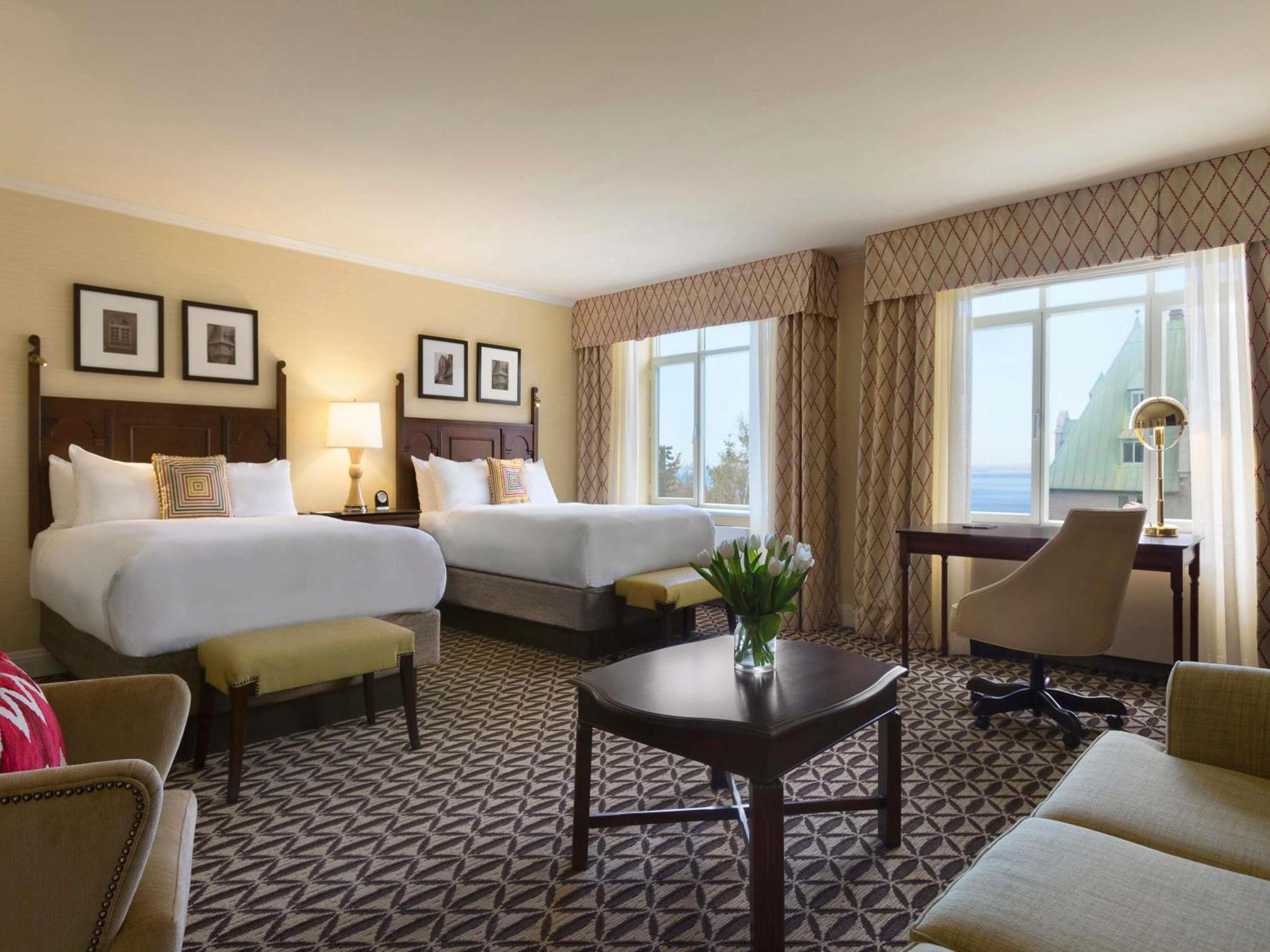 Deluxe Double Room with Two Double Beds and View