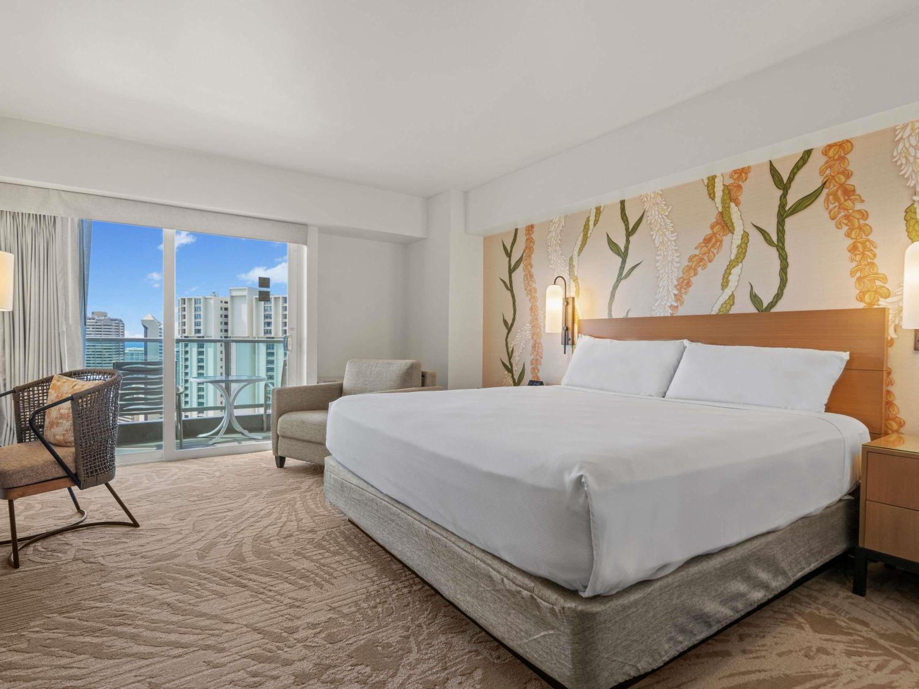 Waikiki Tower Room with Partial Ocean View