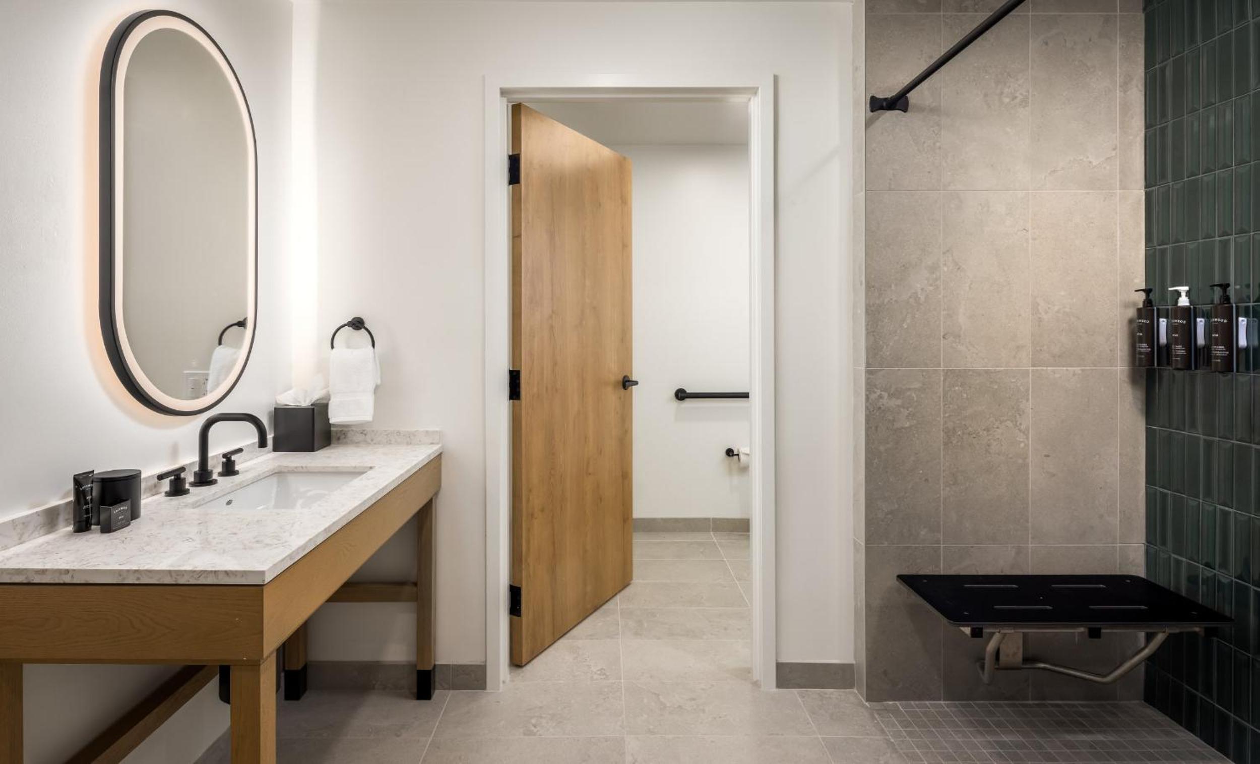 Golf View King Suite ADA Roll in Shower photo 2