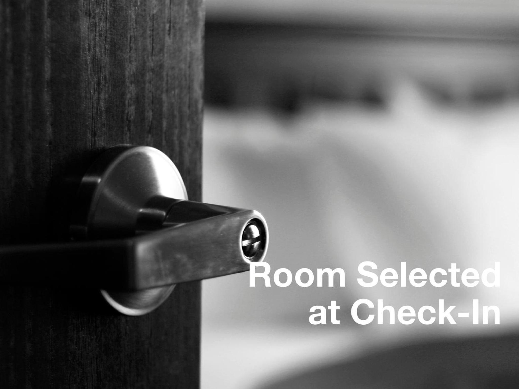 Room Selected At Check-In