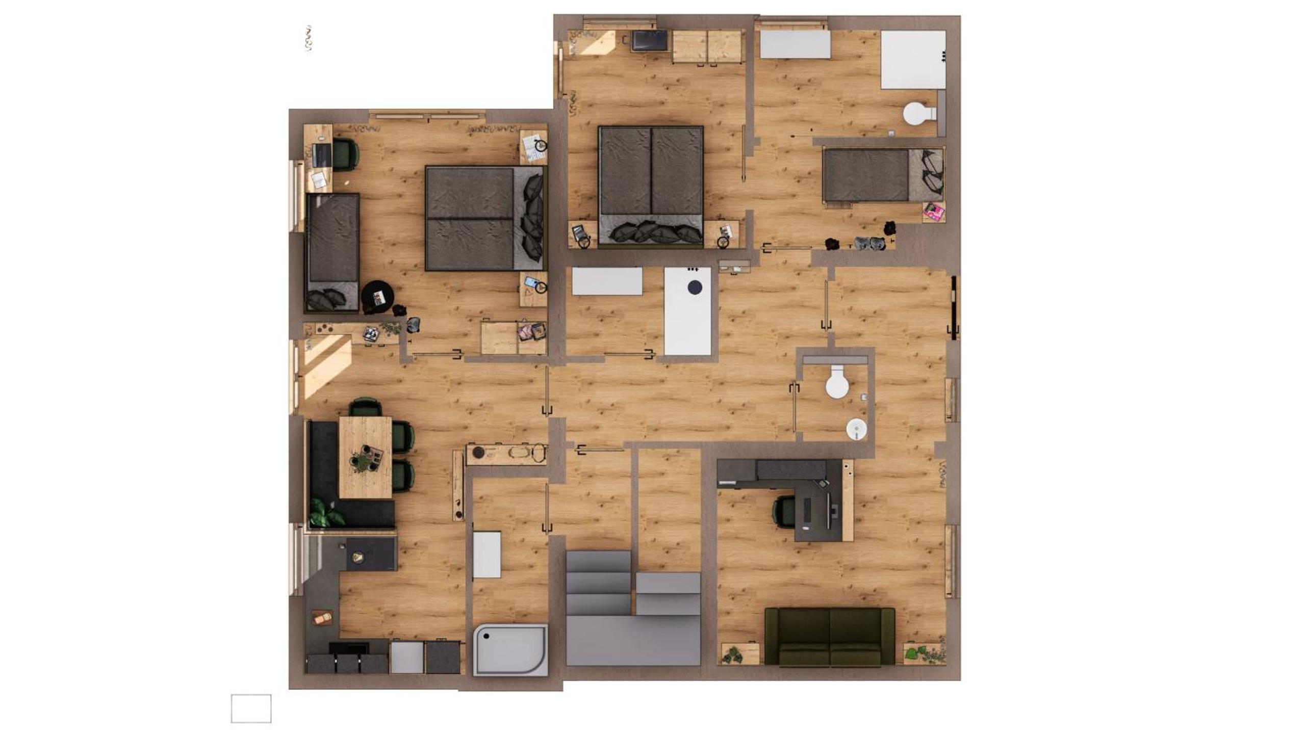Two-Bedroom Apartment with Balcony photo 1