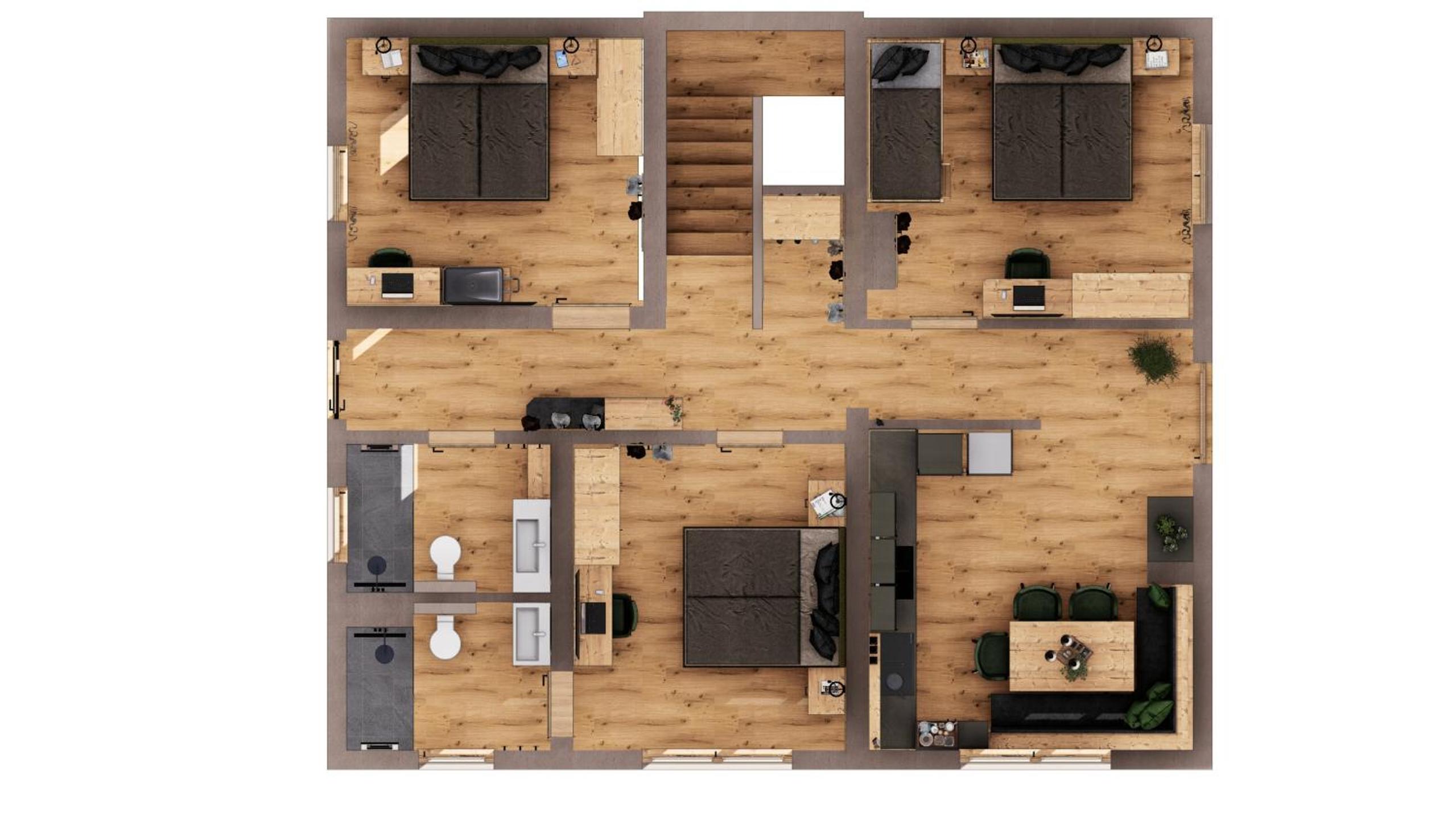 Three-Bedroom Apartment with Balcony photo 1
