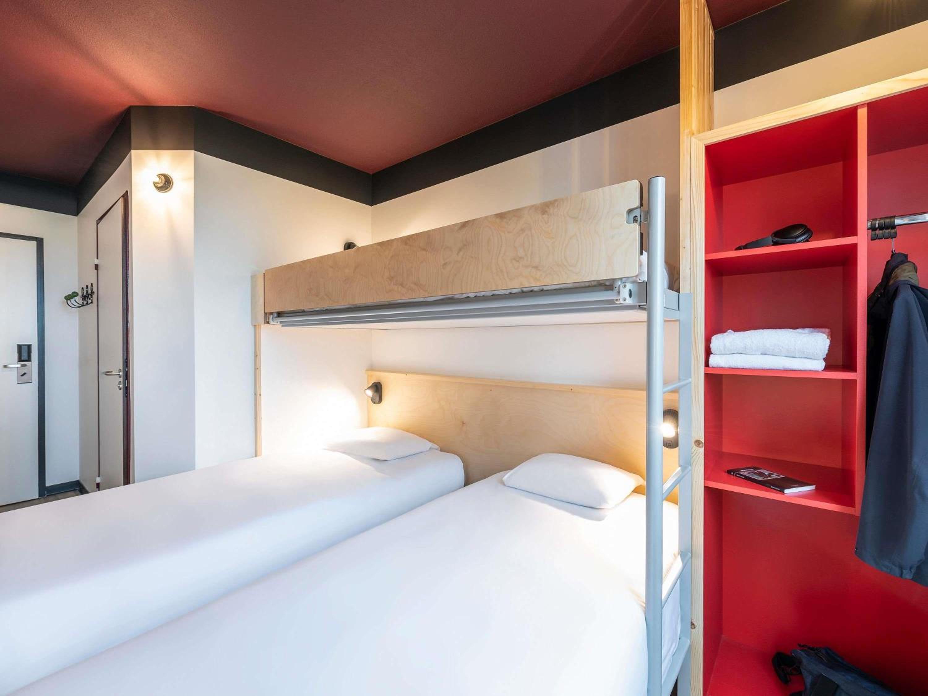POP Room with Two Single Beds and One Bunk Bed