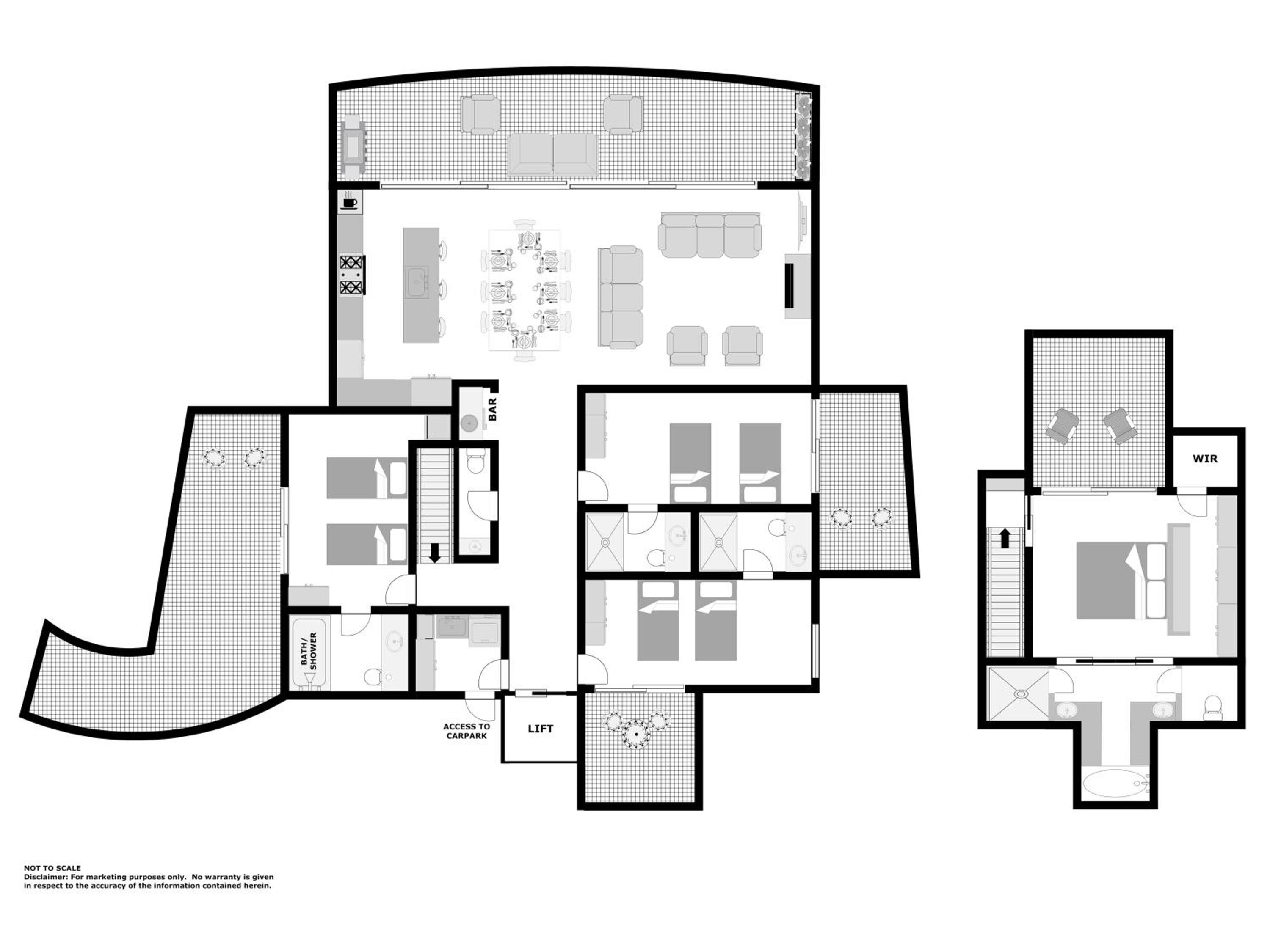 Luxury Four-Bedroom Penthouse 303 photo 2