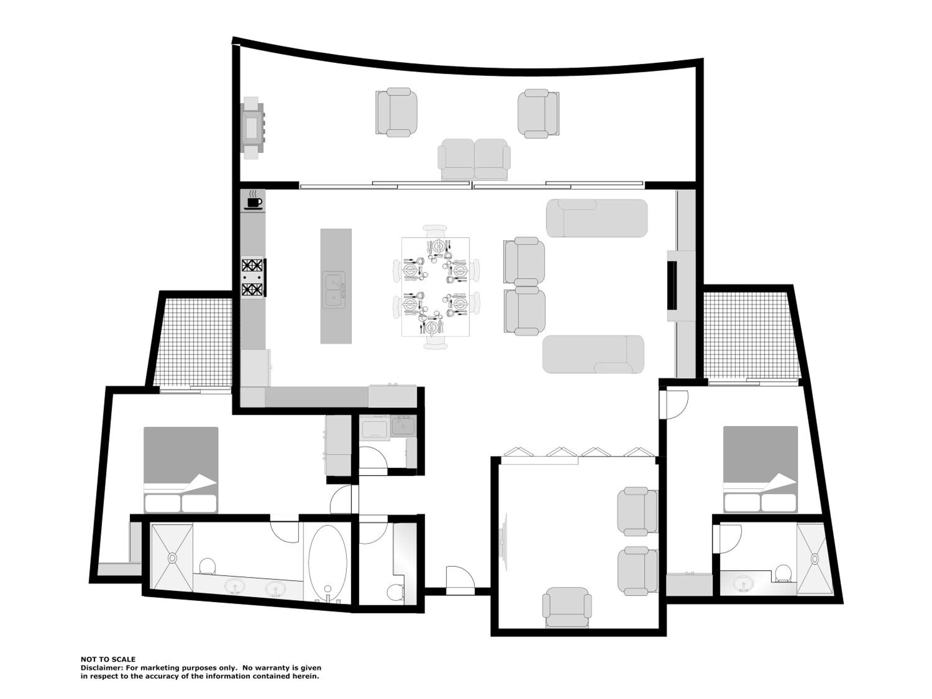 Luxury Two Bedroom Apartment - First Level 204 photo 2