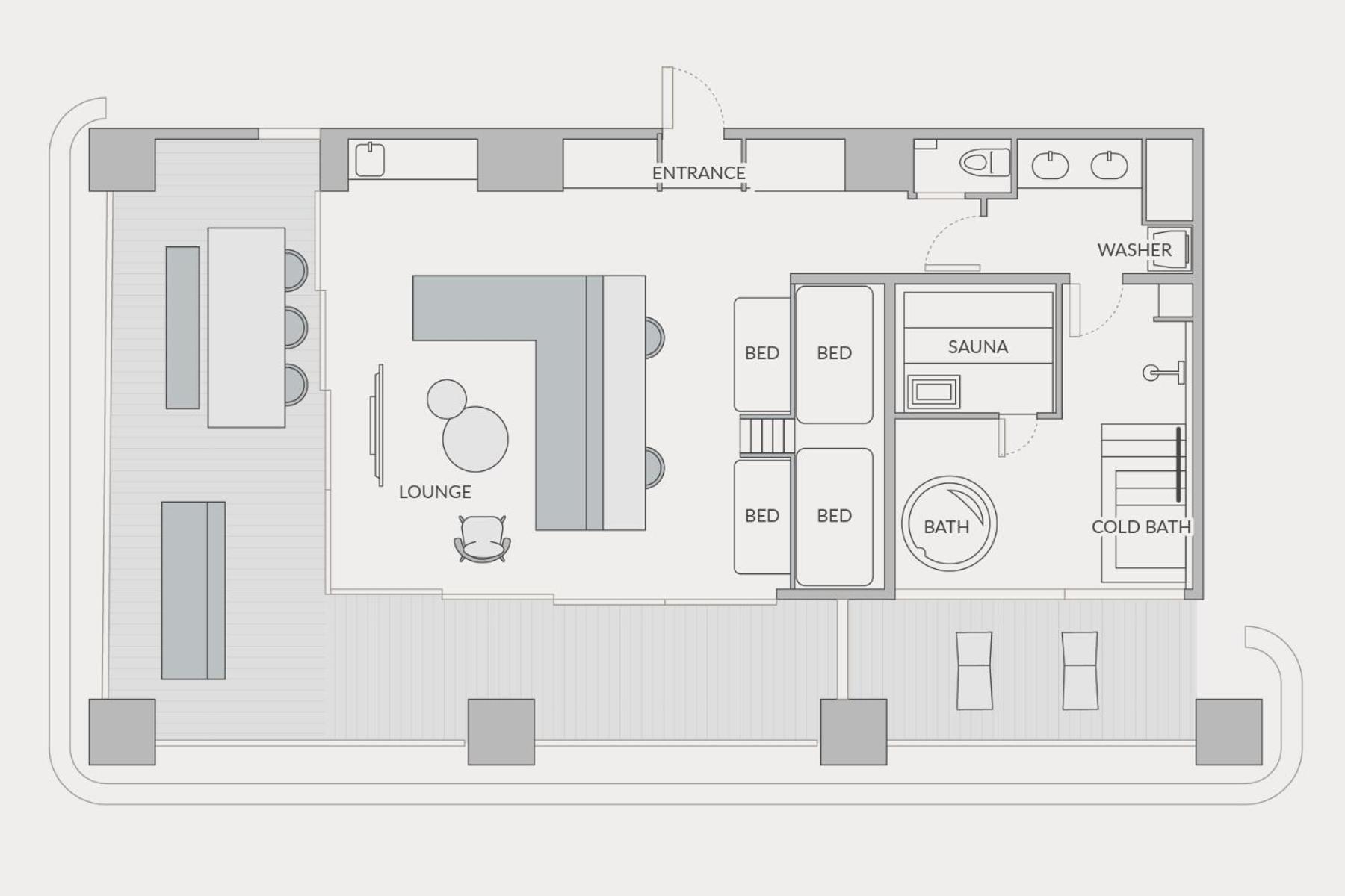 Suite with Sauna