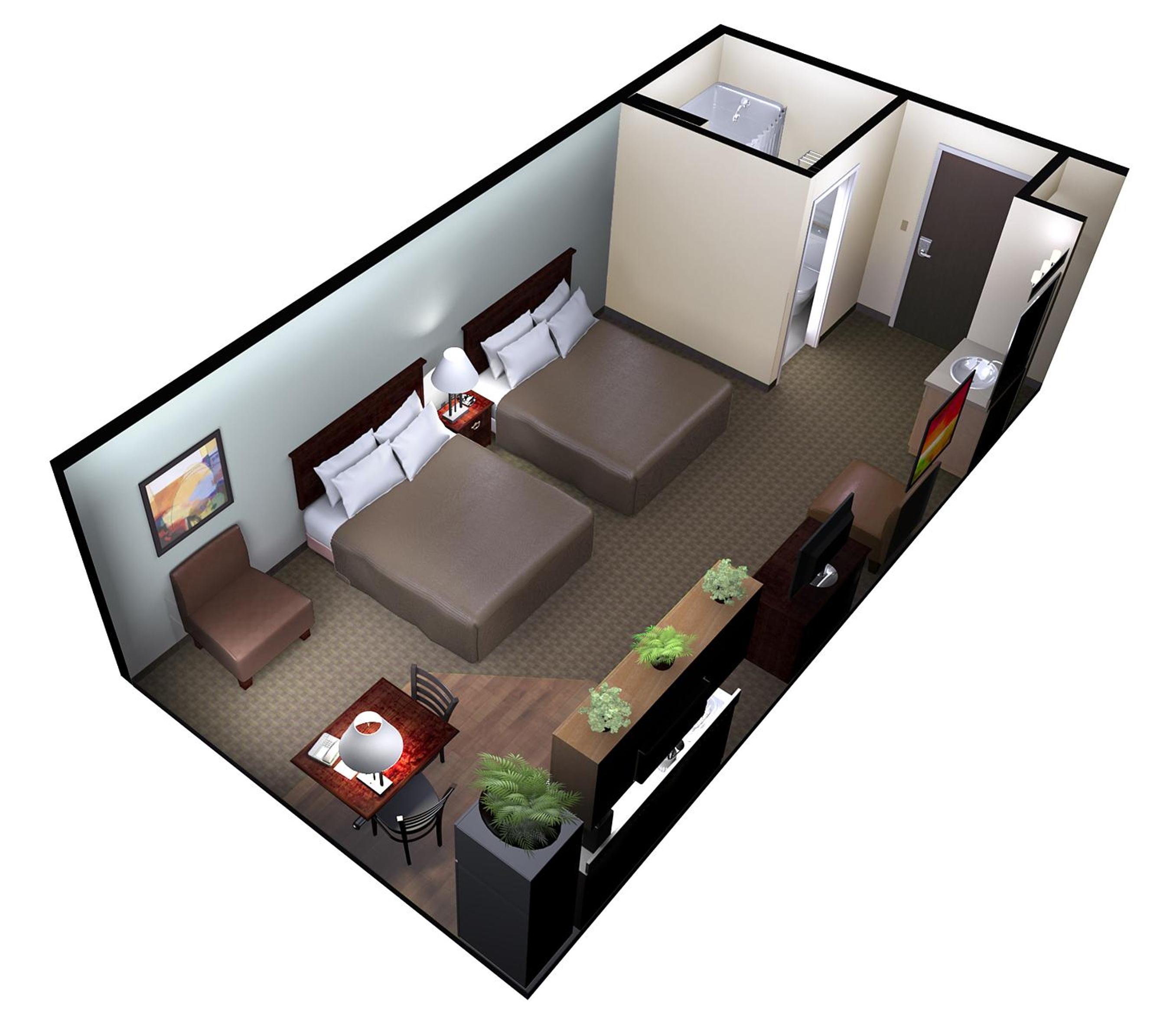 Double Queen Studio with Kitchenette, photo 7