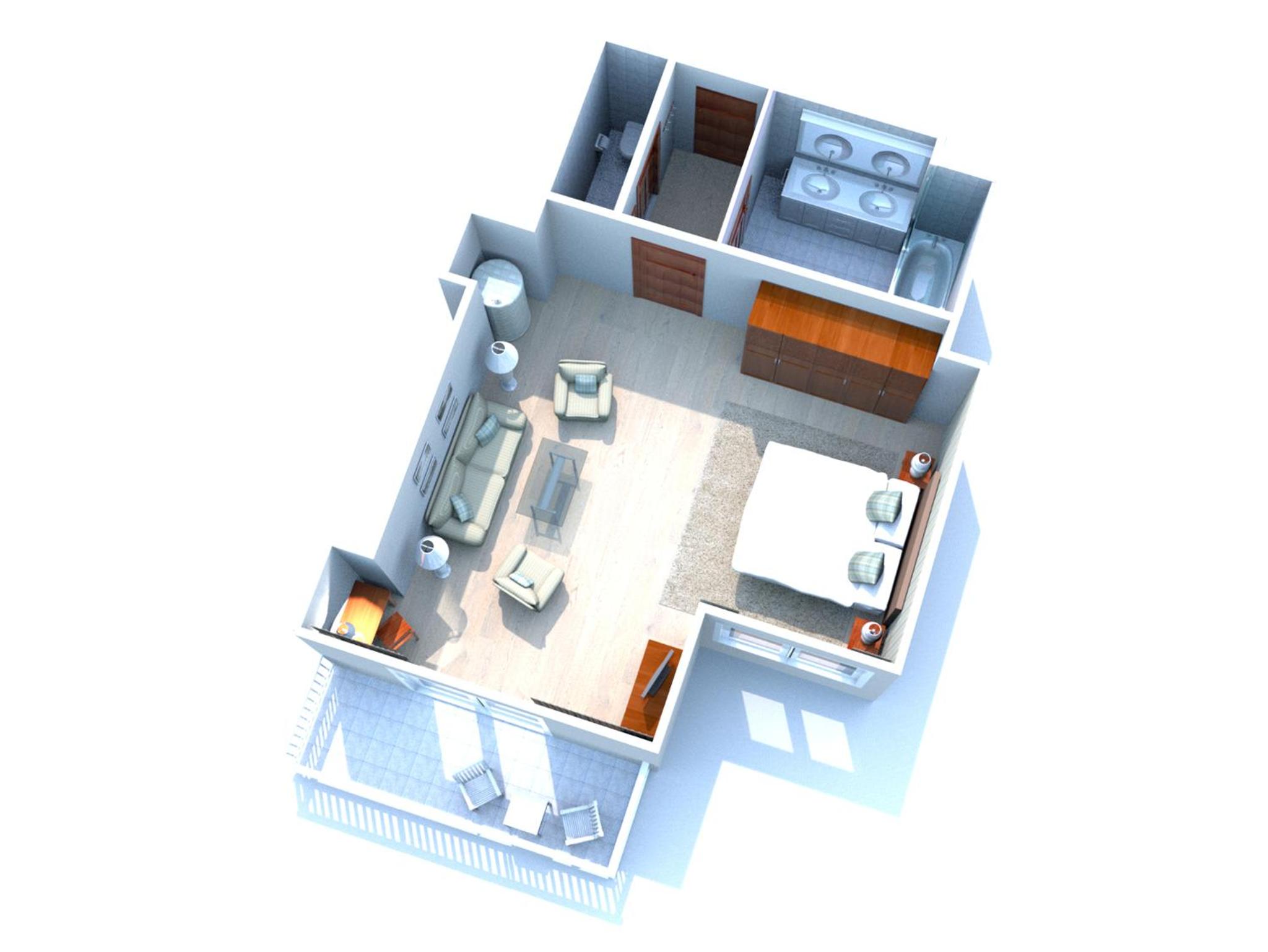 Deluxe Double Room with Balcony photo 2