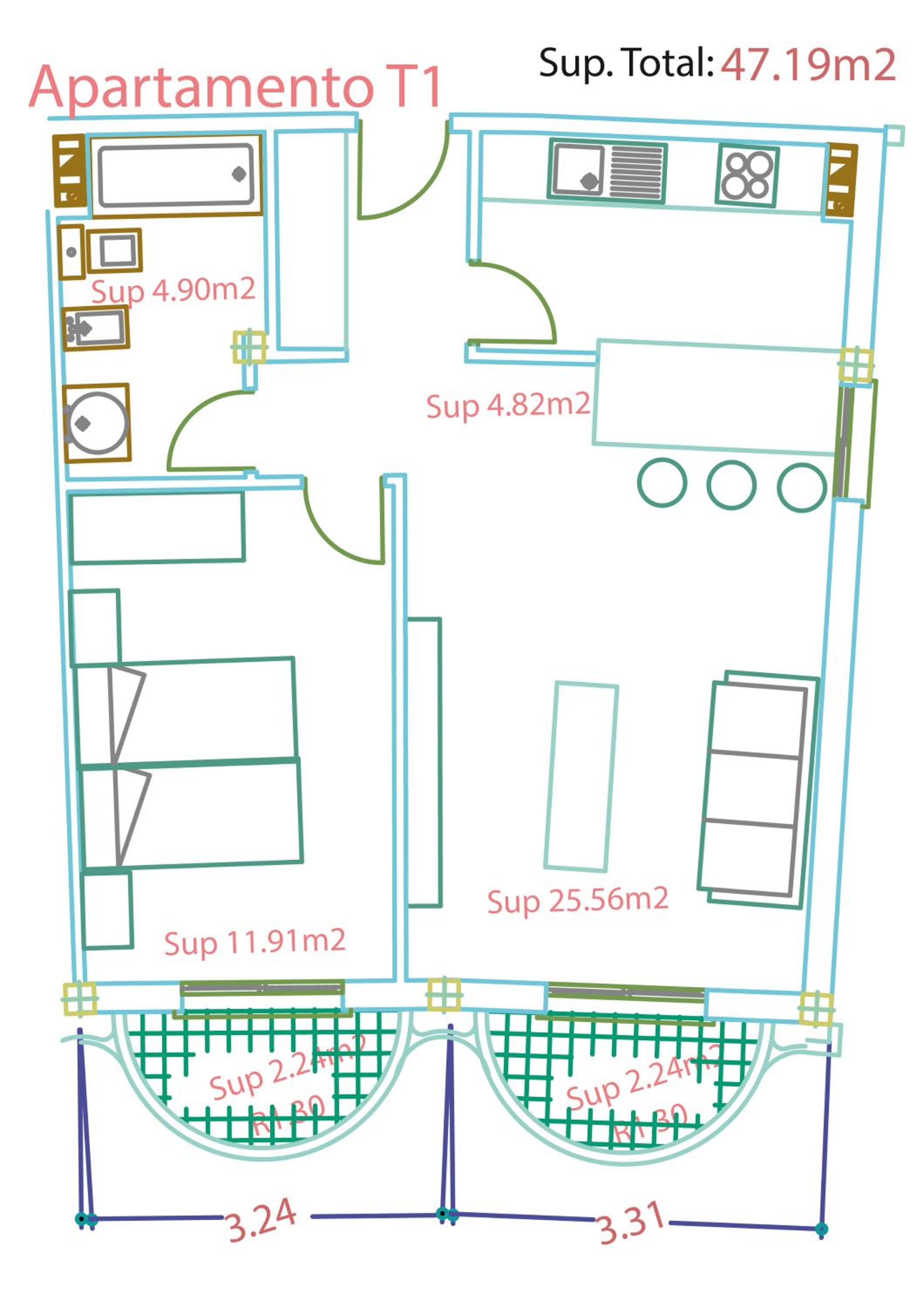 One-Bedroom Apartment sea View with Spa Access - Photo 2