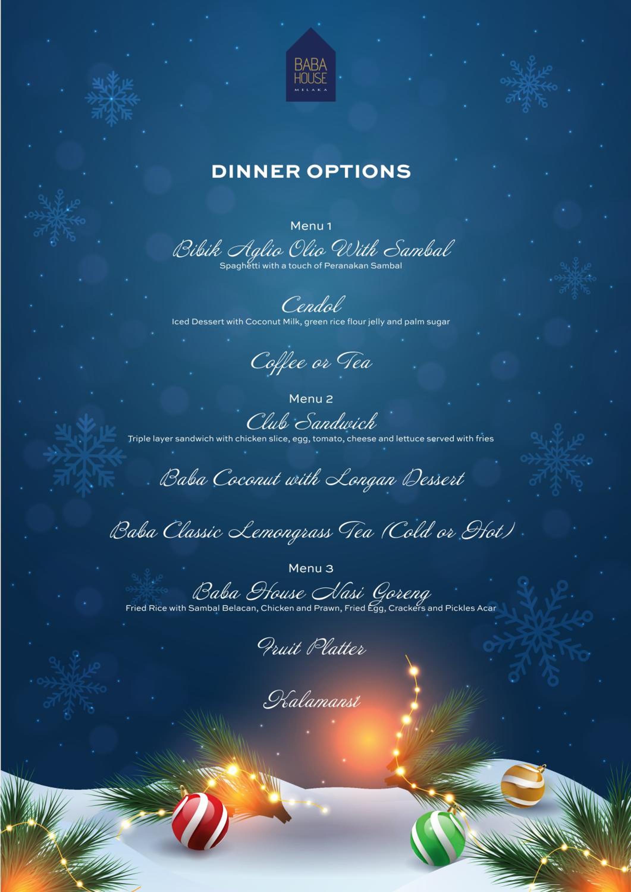 Yuletide Heritage Room Package - Deluxe Plus King (Bilek Ruellia King) (Breakfast and Dinner for 2 People)
