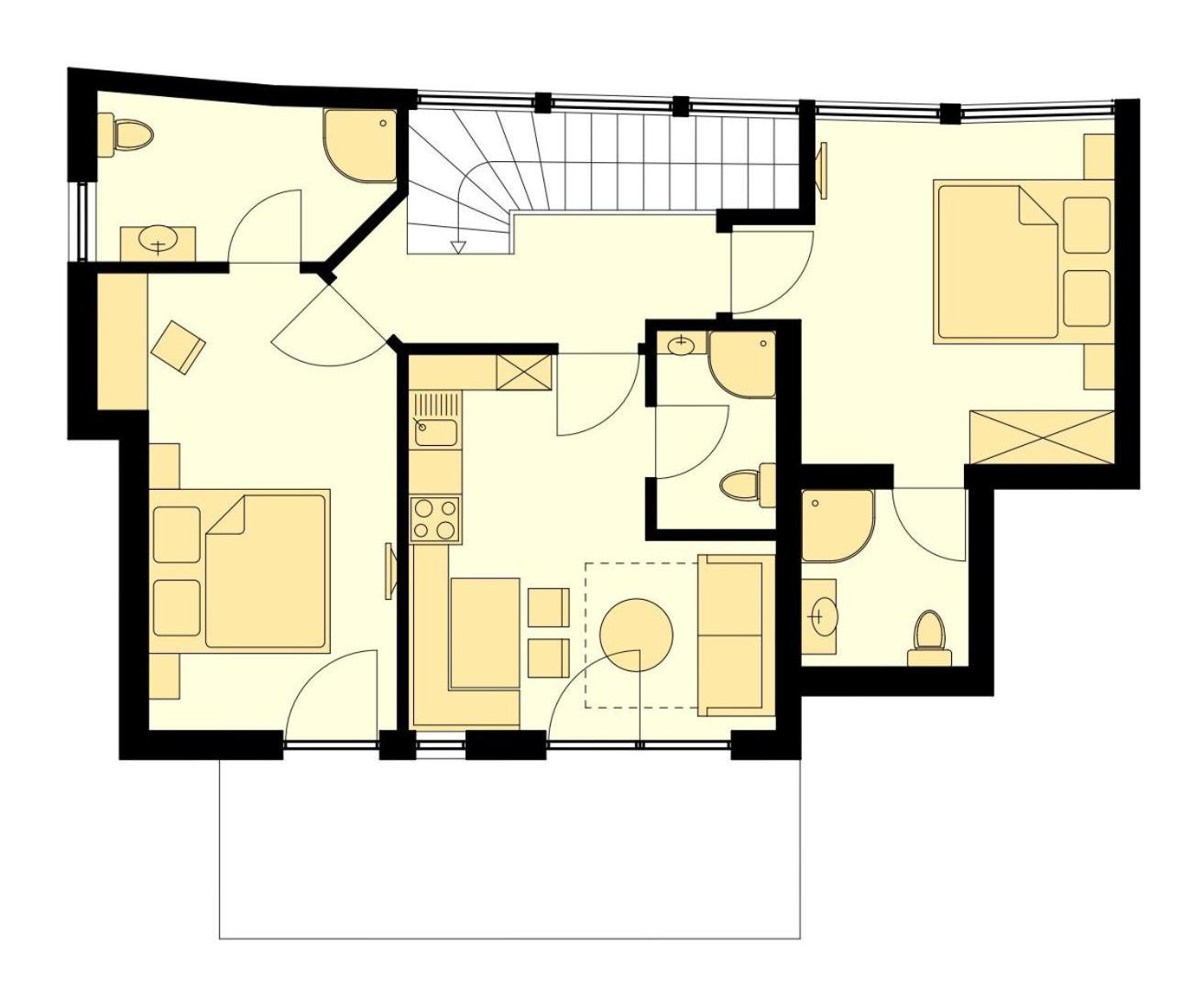 Two-Bedroom Apartment with Balcony