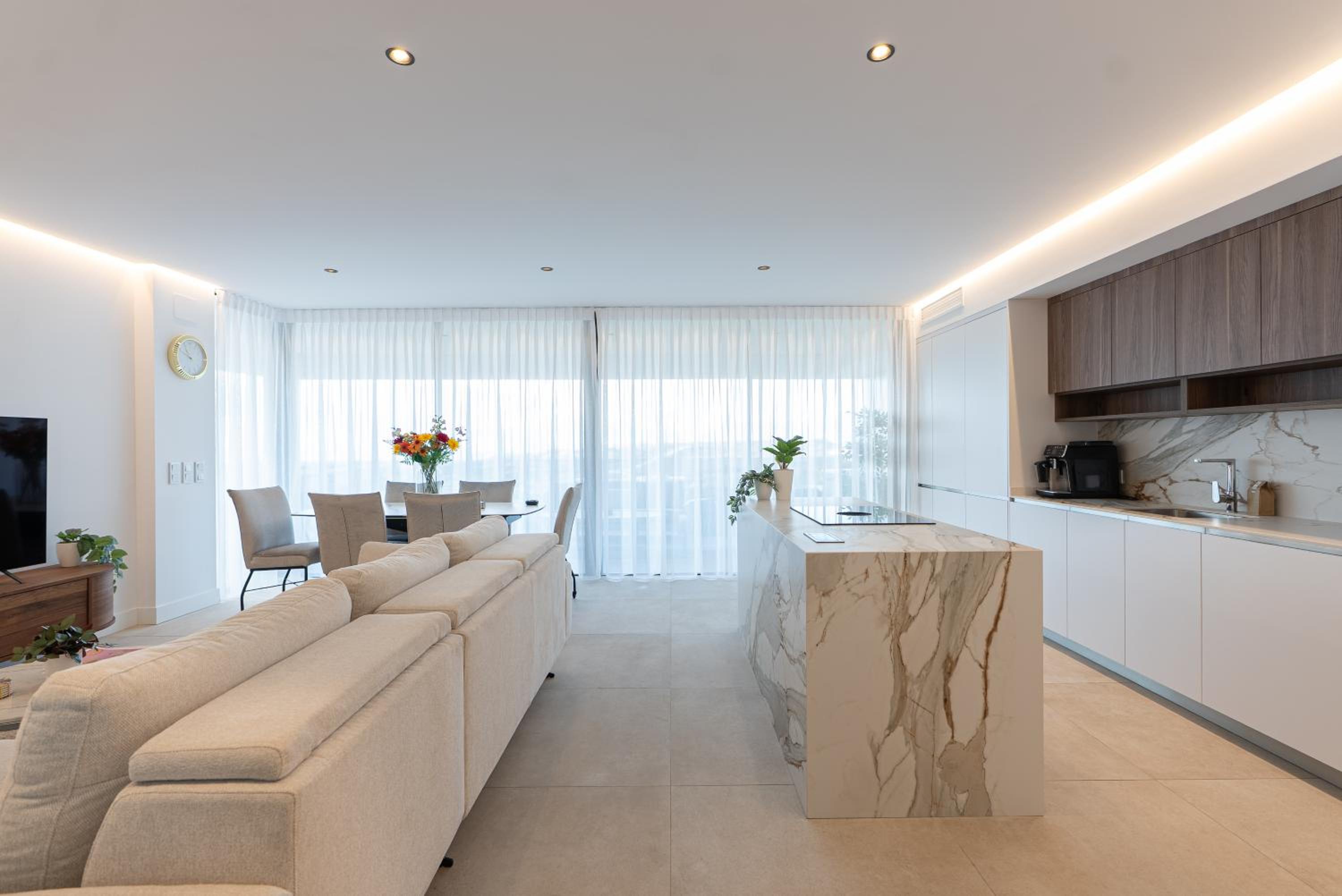 Three-Bedroom Apartment with Sea View