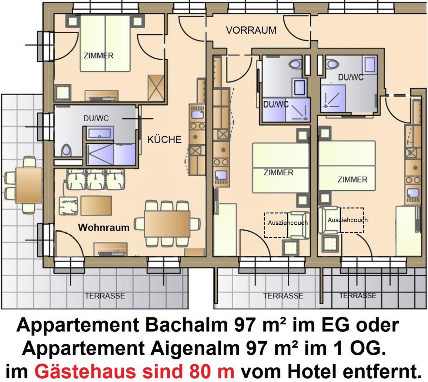 Three-Bedroom Apartment with Balcony