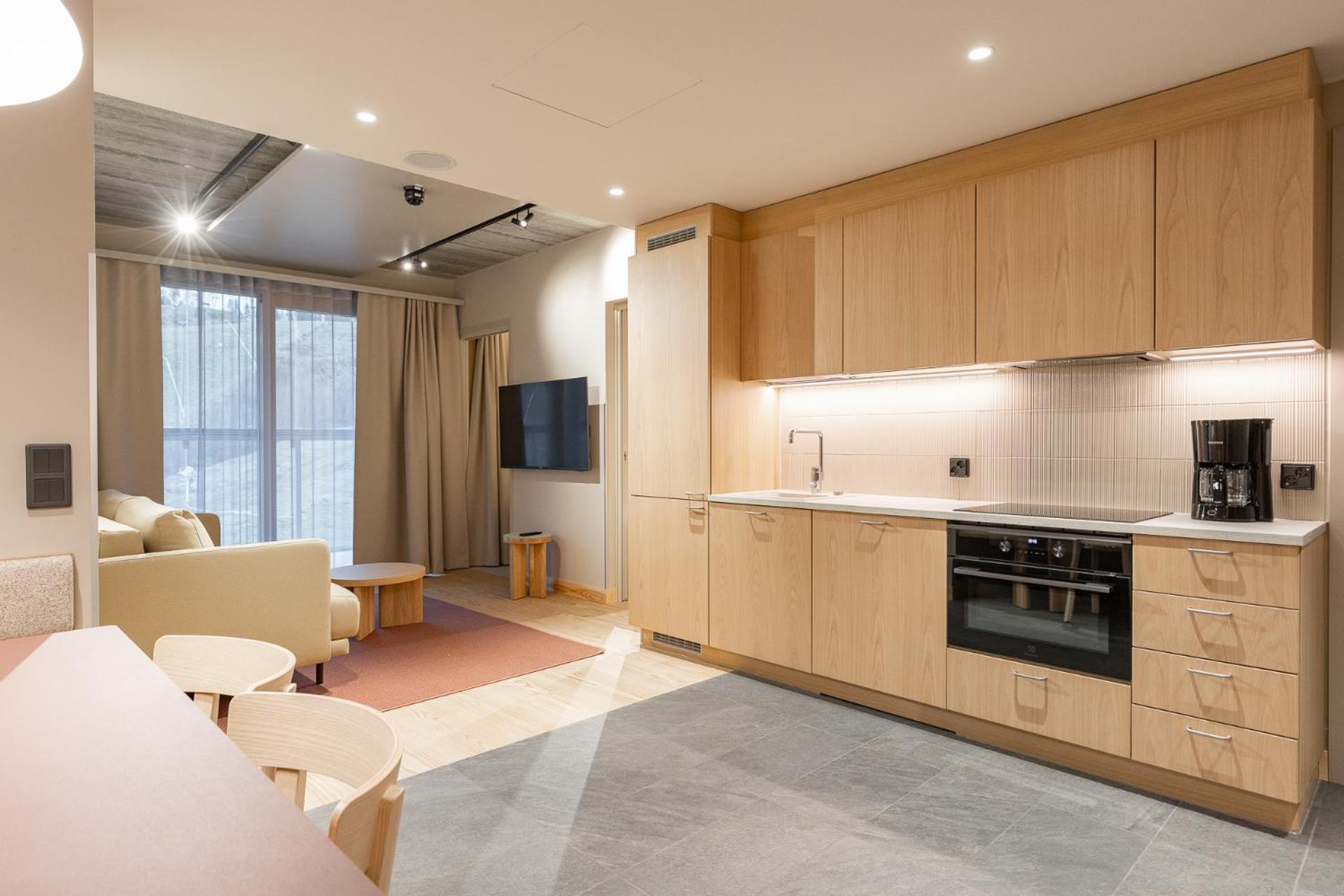 Apartment Twin for four with loft and slope view
