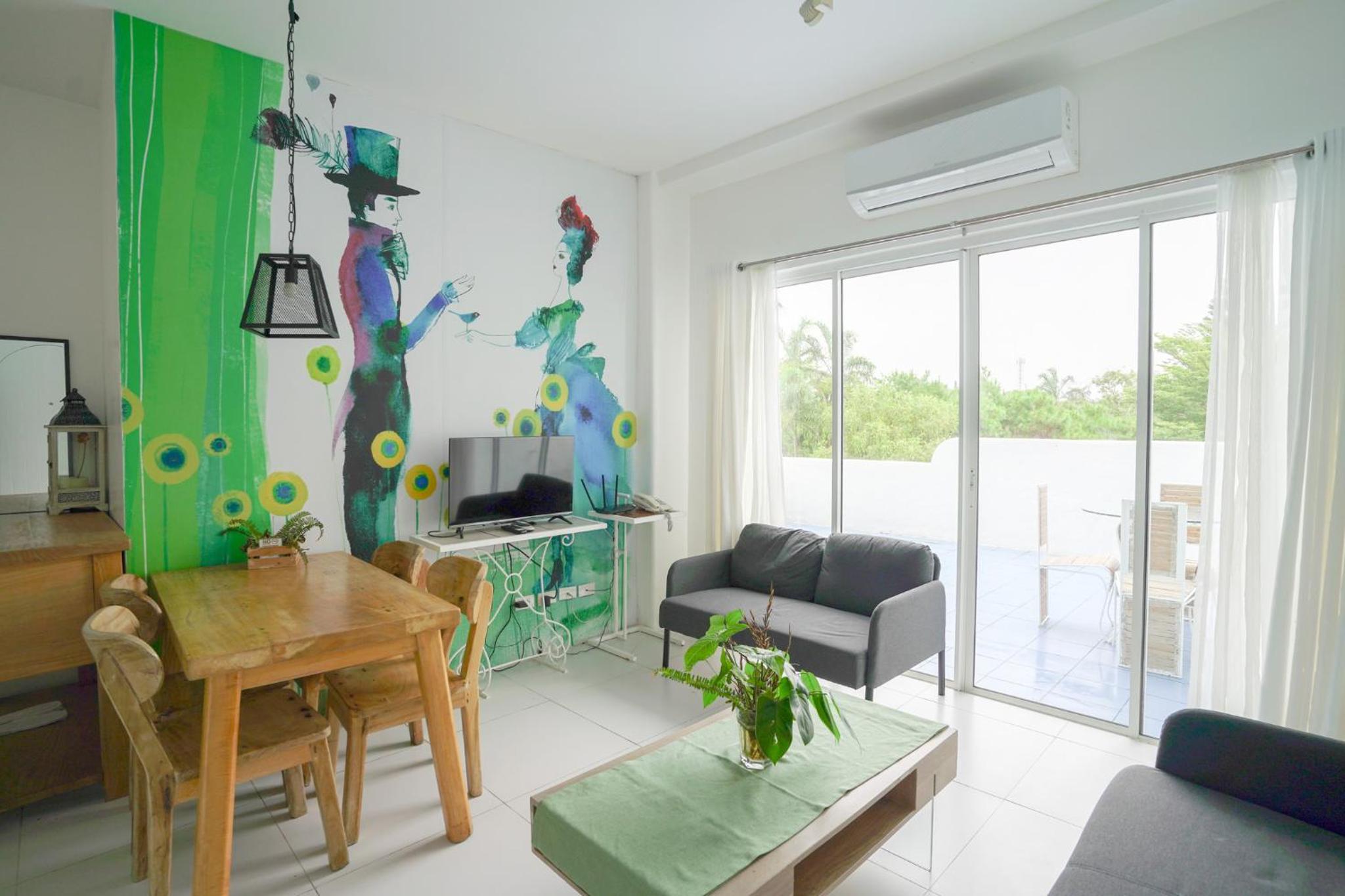 Family Room with Terrace
