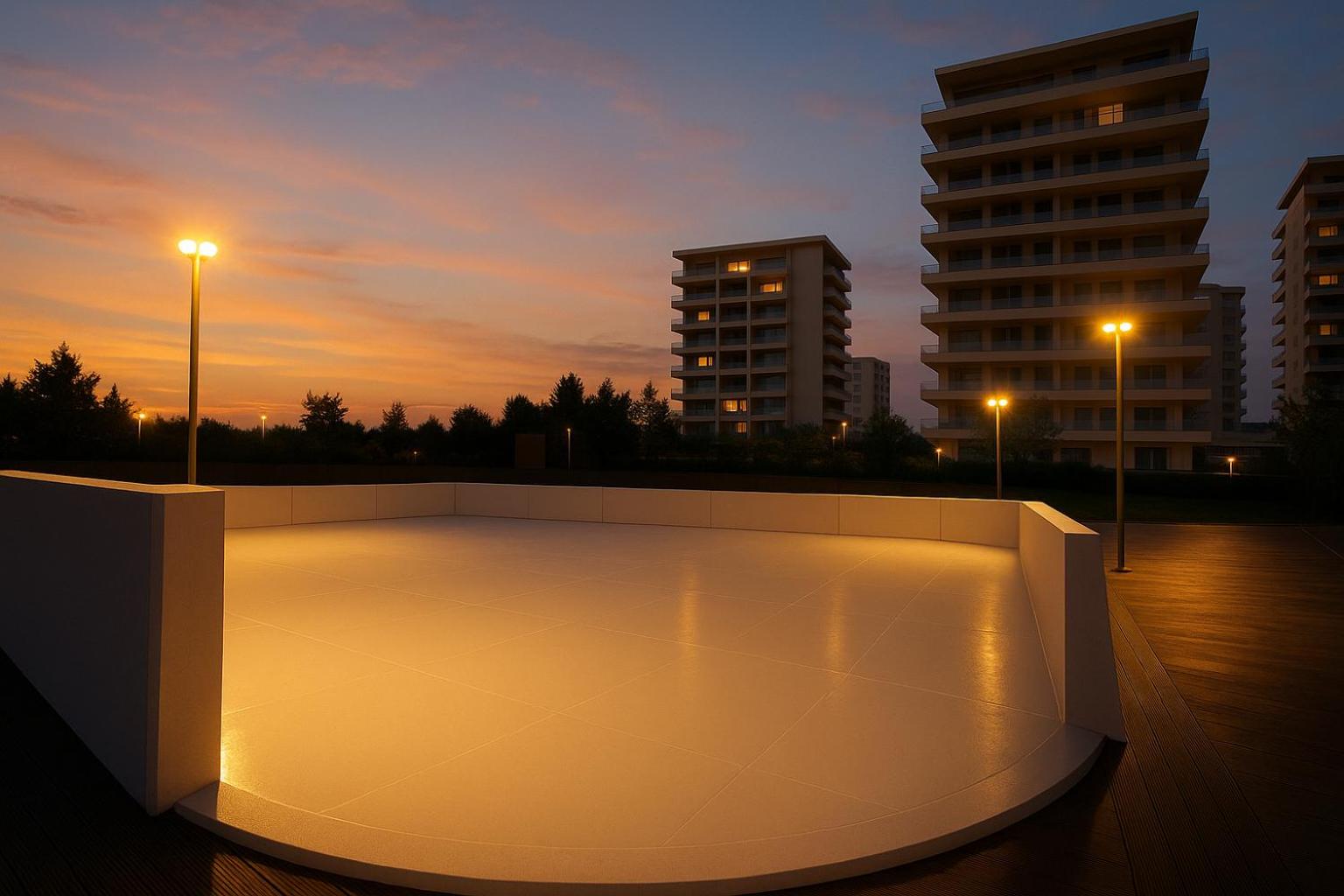 [Ice Rink Package for 4 people]  Suite (High floor, Pool access for 4, Cooking not permitted)