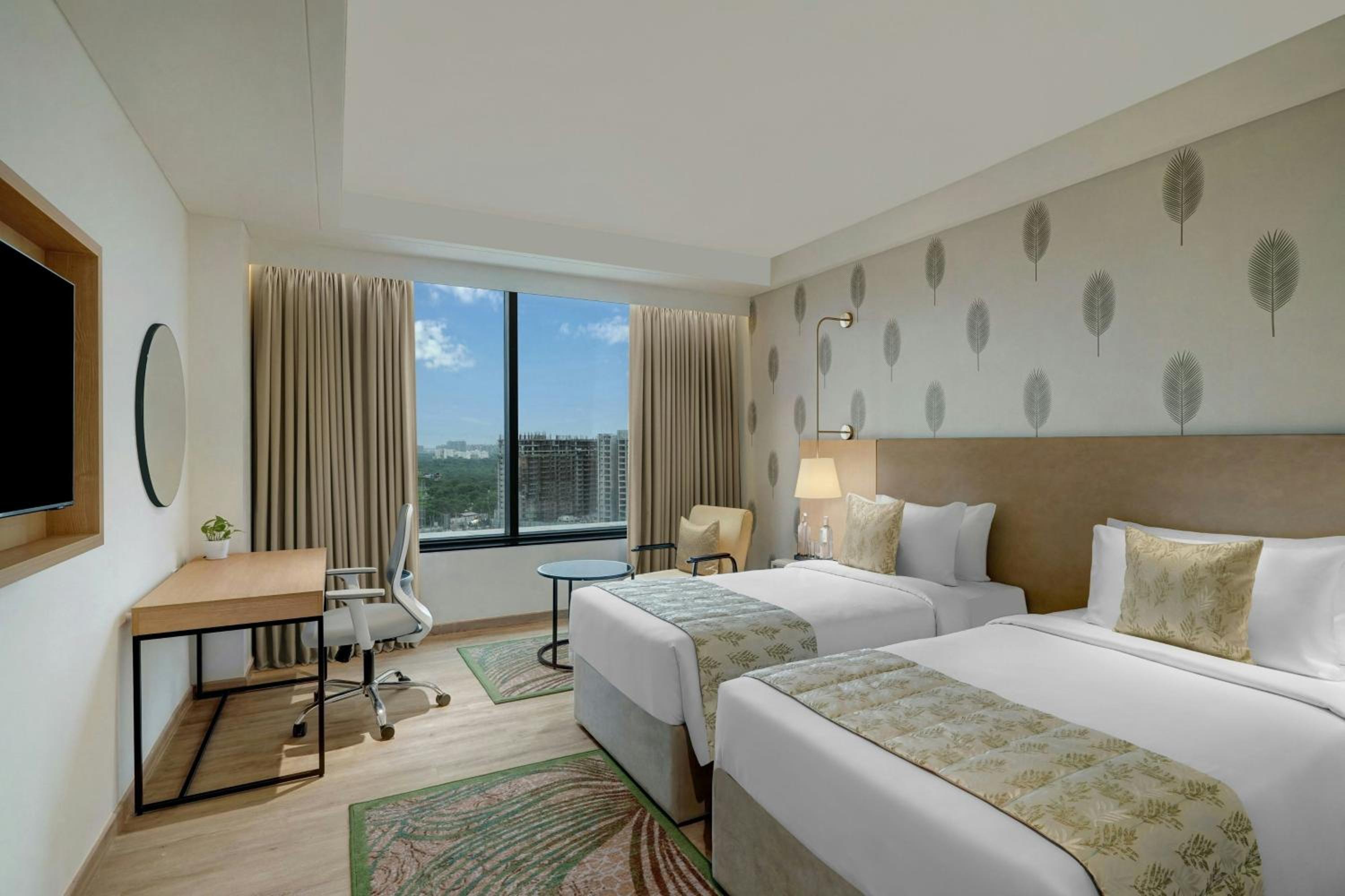 Winter Green Twin Room with City View