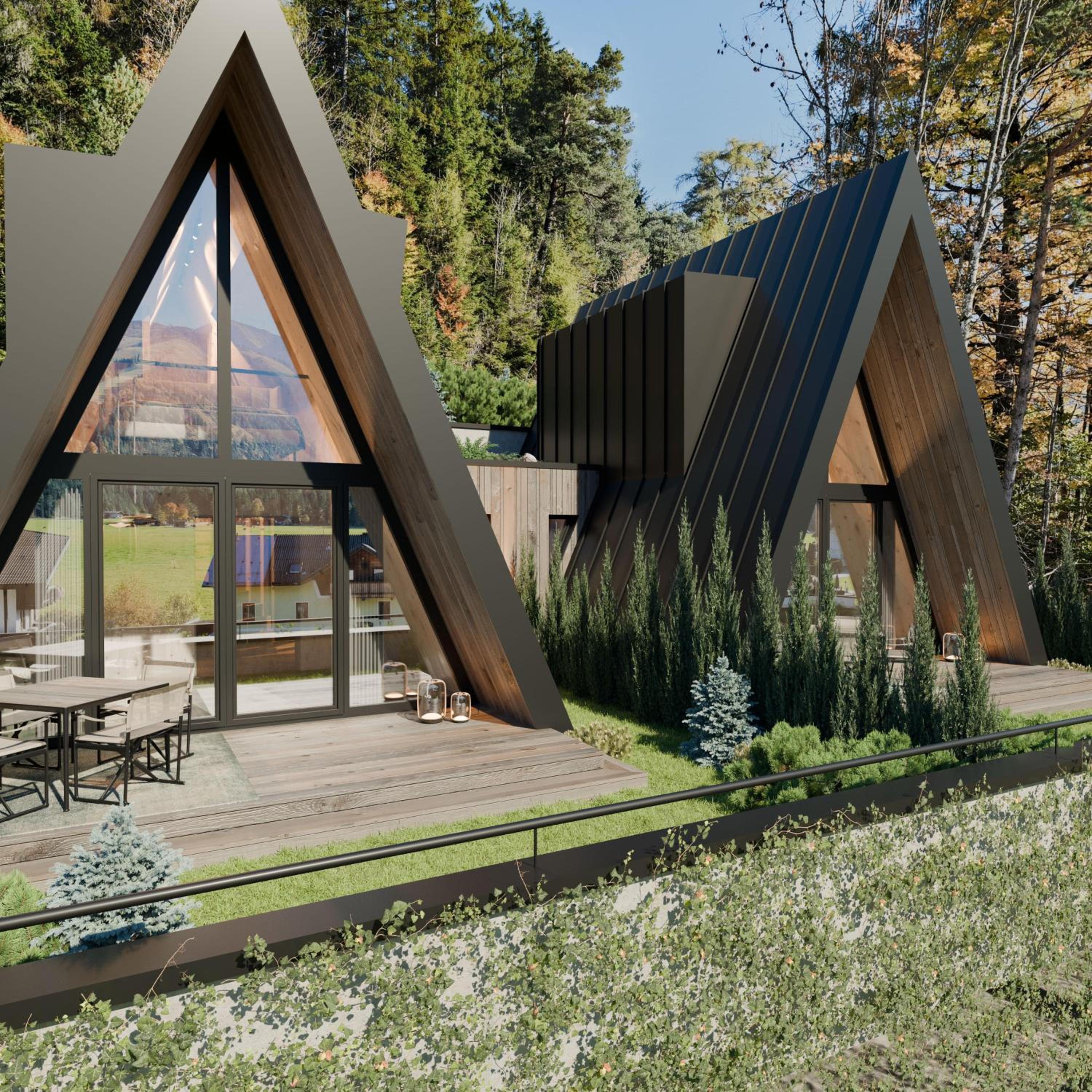 Chalet with Shower