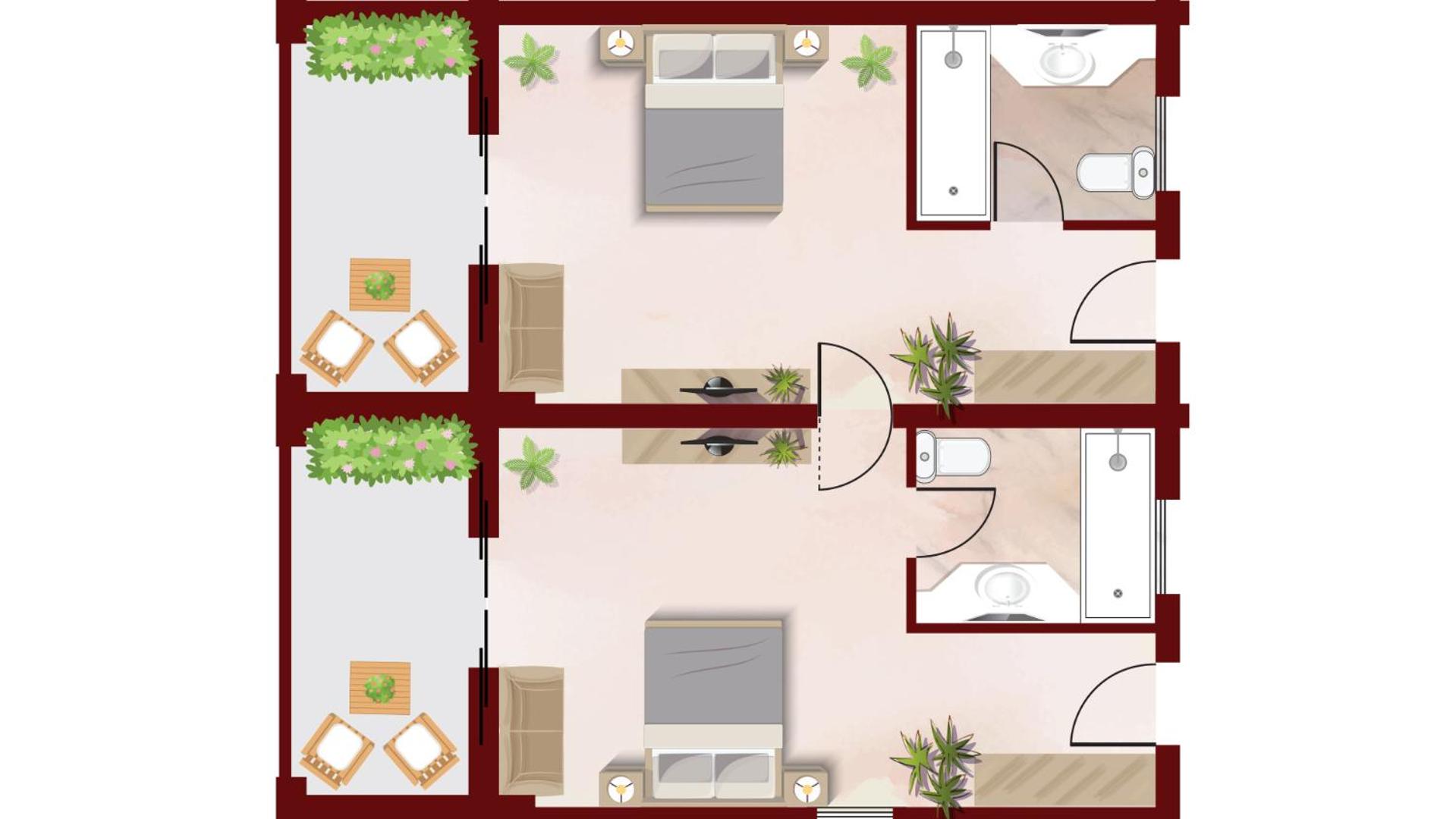 Family Interconnecting Apartment with Balcony photo 2