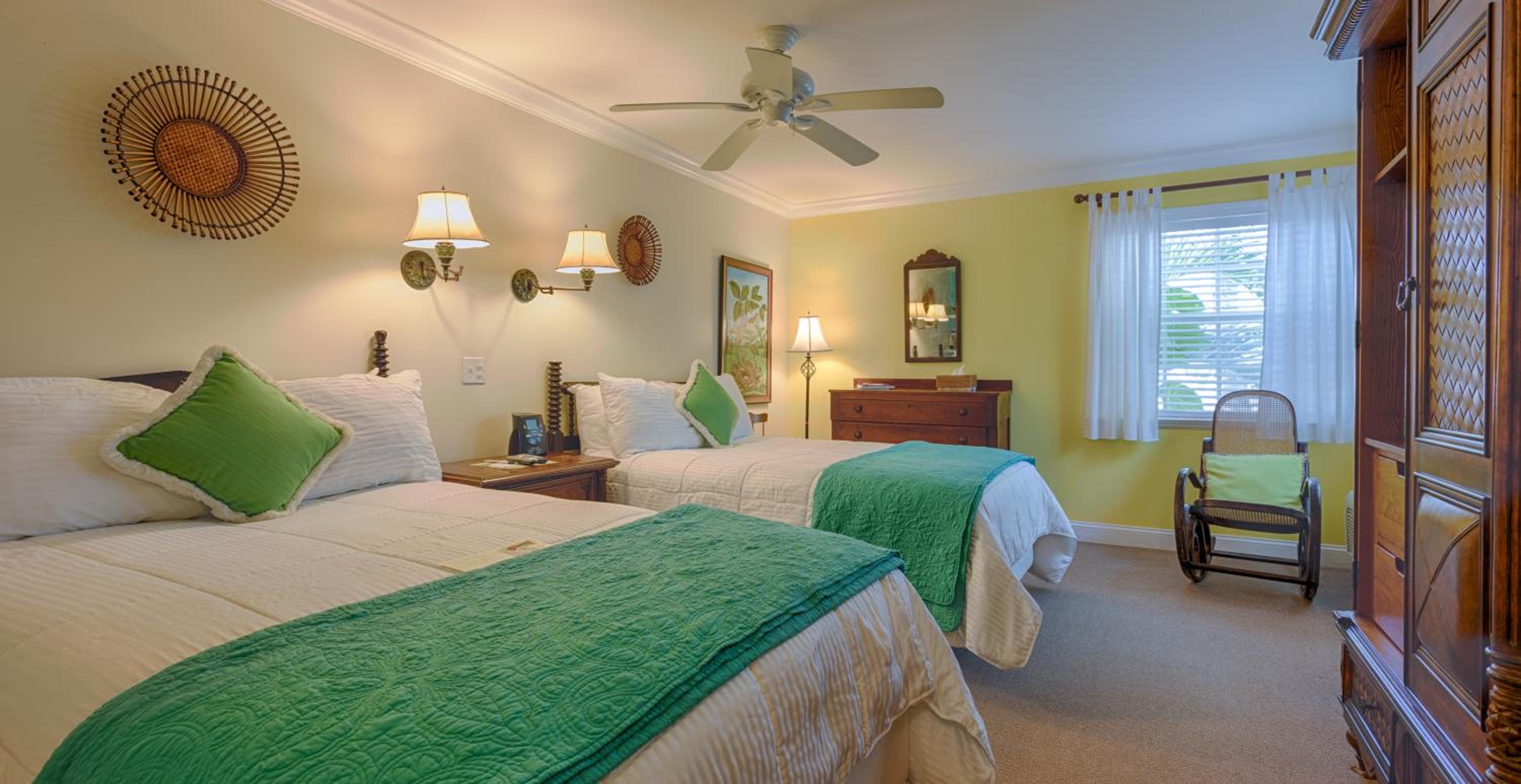 Standard Double Room with Two Double Beds - Pool View