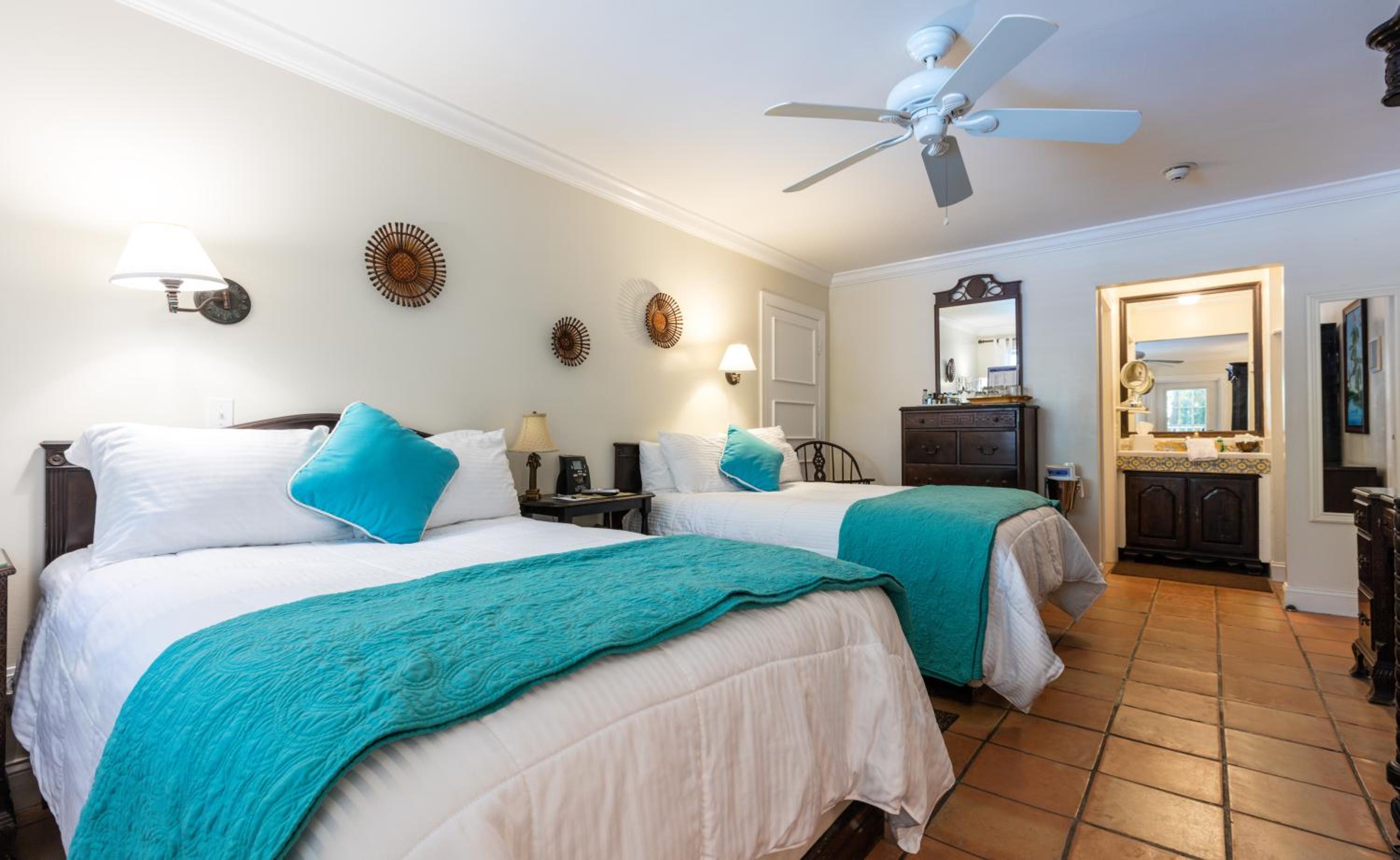 Double Room with Two Double Beds - Poolside View