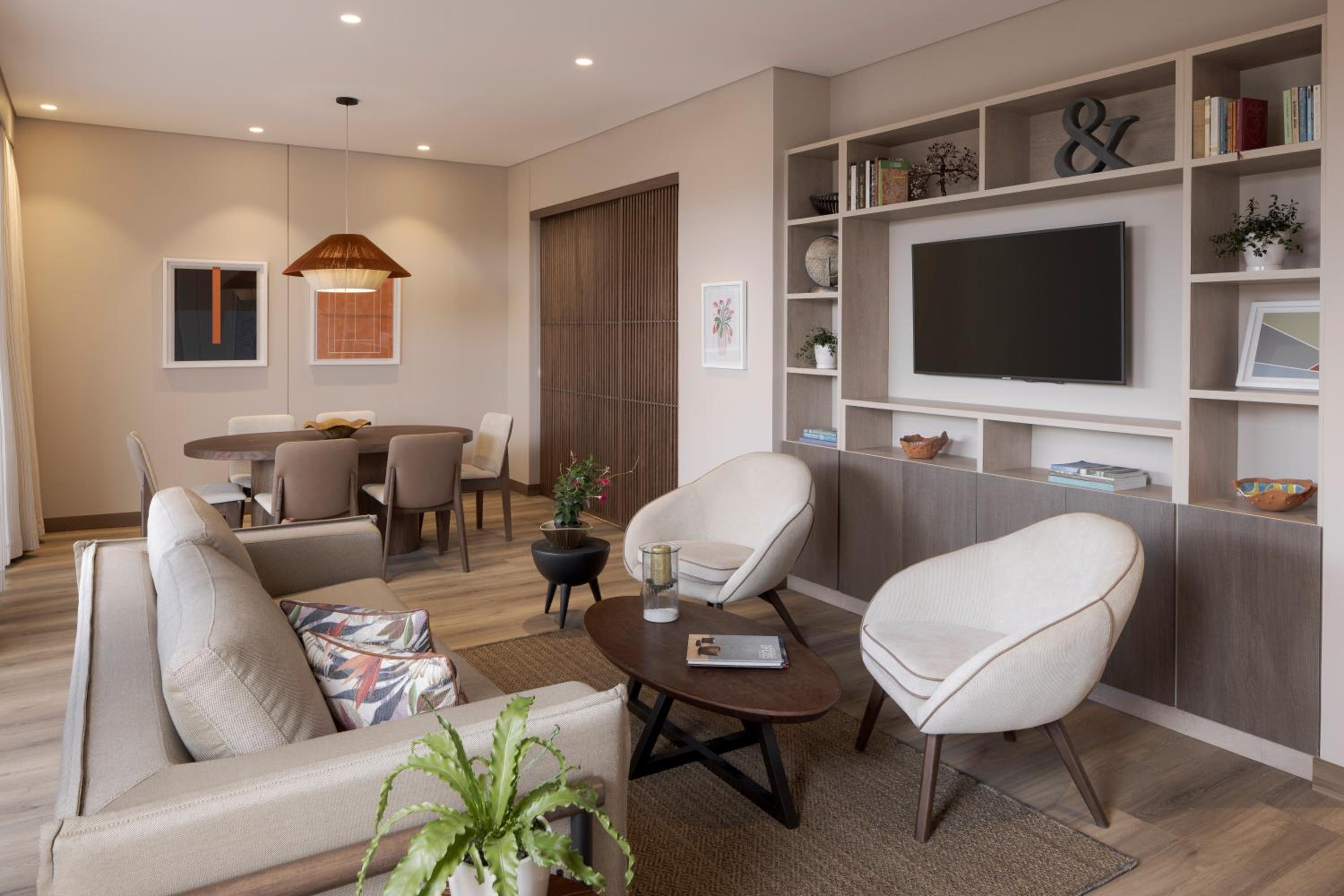 King One-Bedroom Apartment with City View photo 2