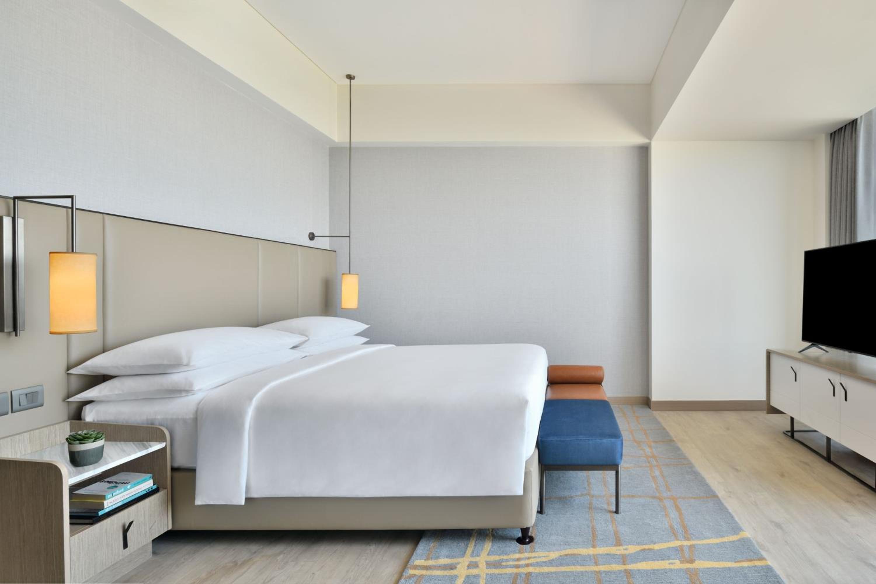 Luxury Suite, Club lounge access, 1 Bedroom Larger Suite, 1 King, Skyline view, Balcony photo 3
