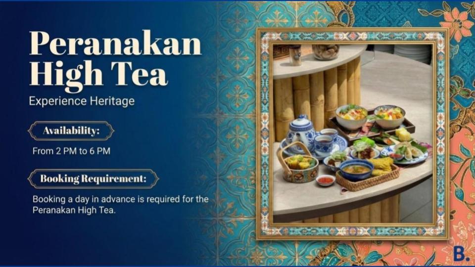 Peranakan Heritage Escape - Deluxe Plus King (Bilek Ruellia King) (Breakfast and Peranakan High Tea Set for 2 People)