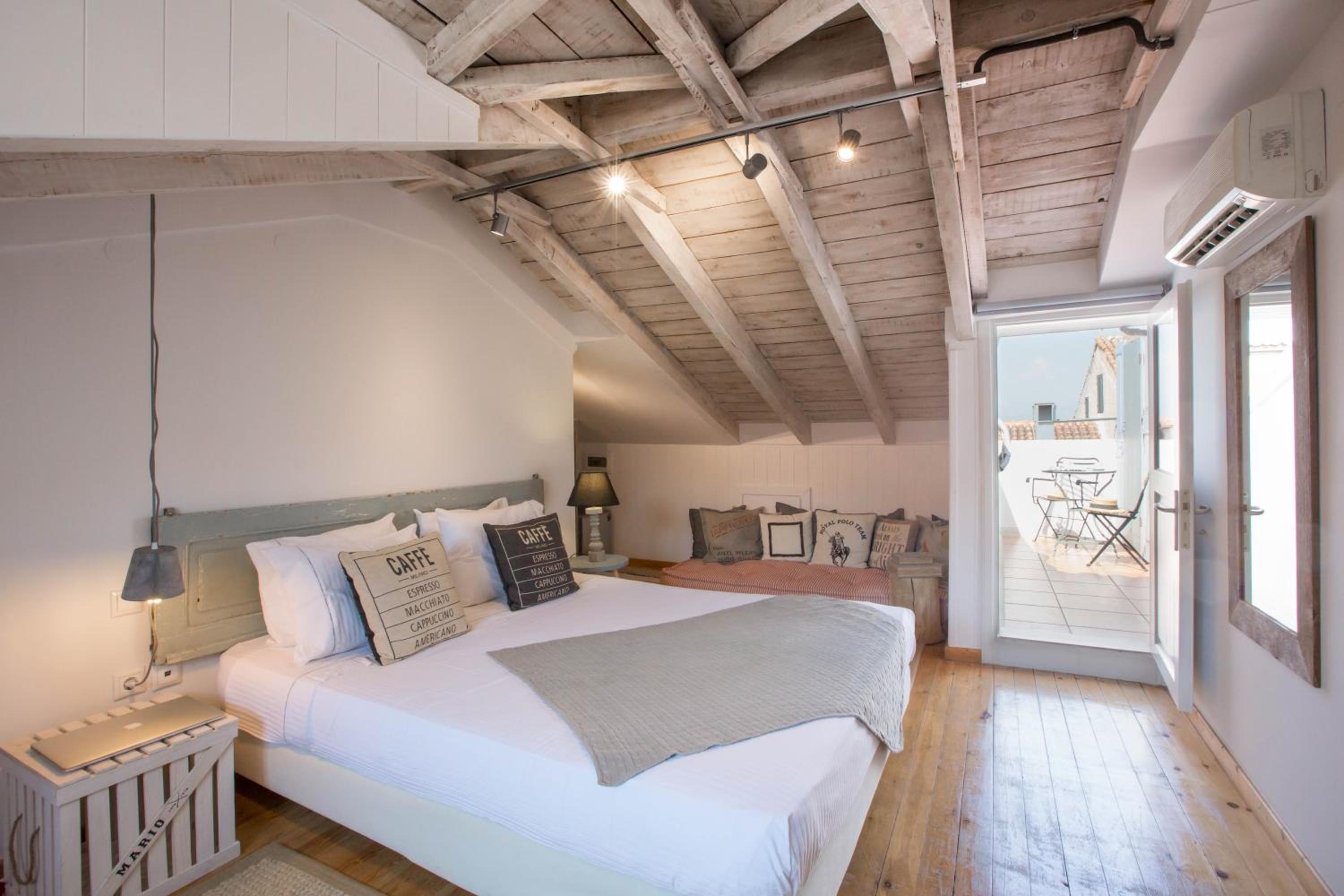 Deluxe Loft with balcony and Partial Sea View Amymone Building (3rd floor)