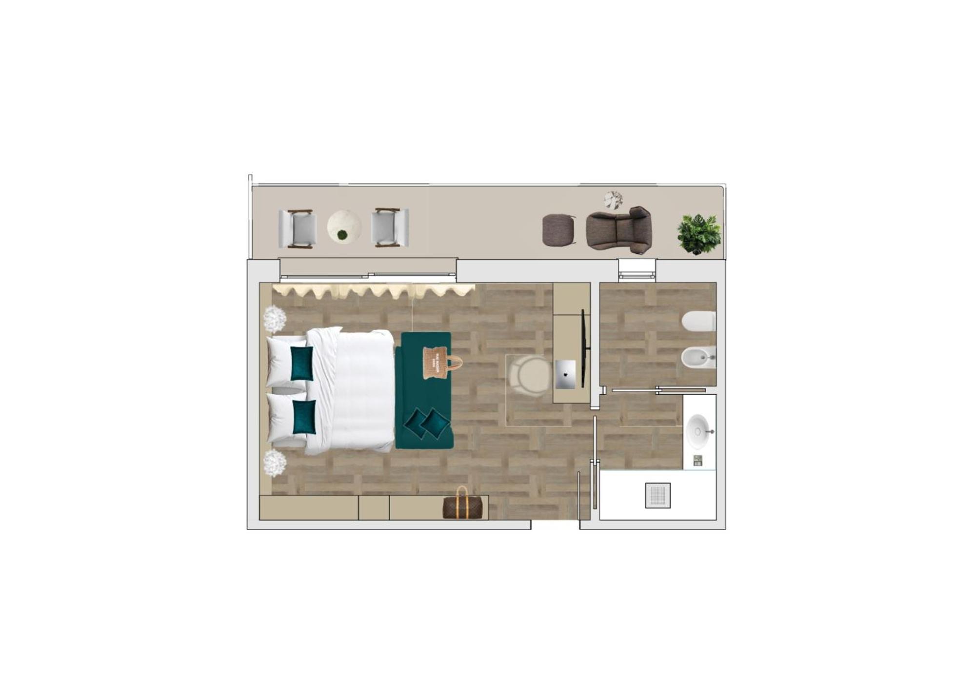 Deluxe Triple Room with Sea View