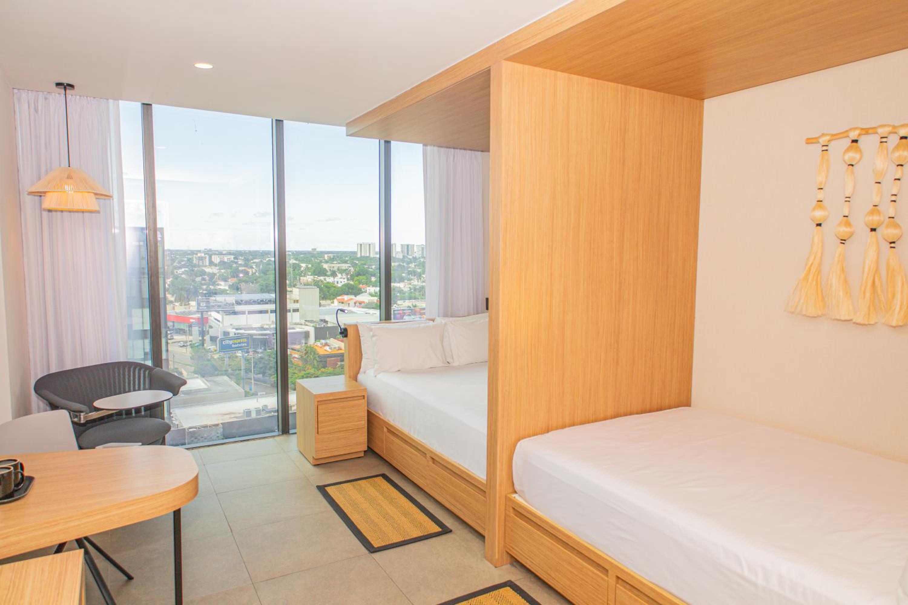 Standard Double Room with Two Double Beds and City View - Photo 1
