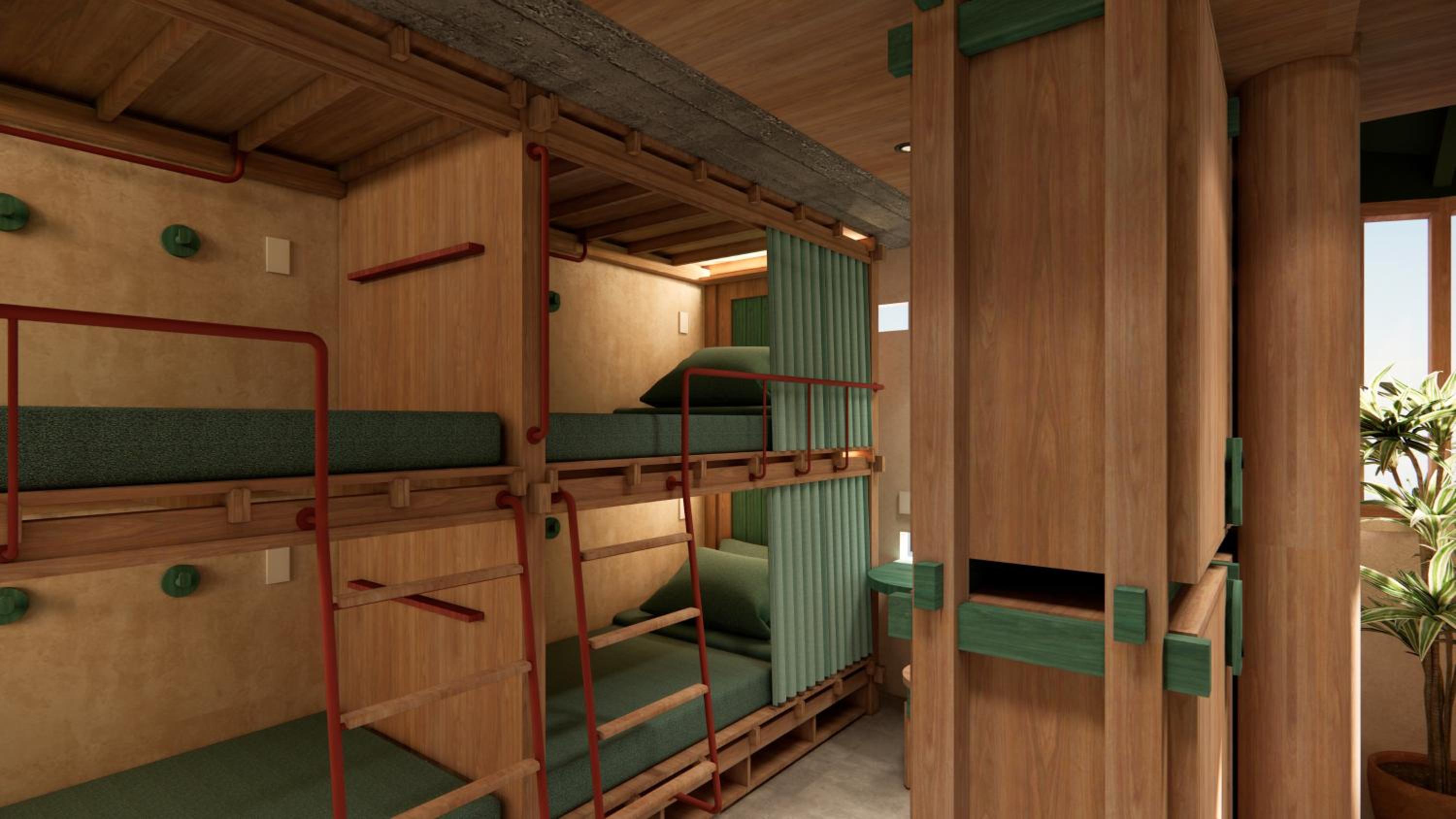Bed in 6-Bed Mixed Dormitory Room