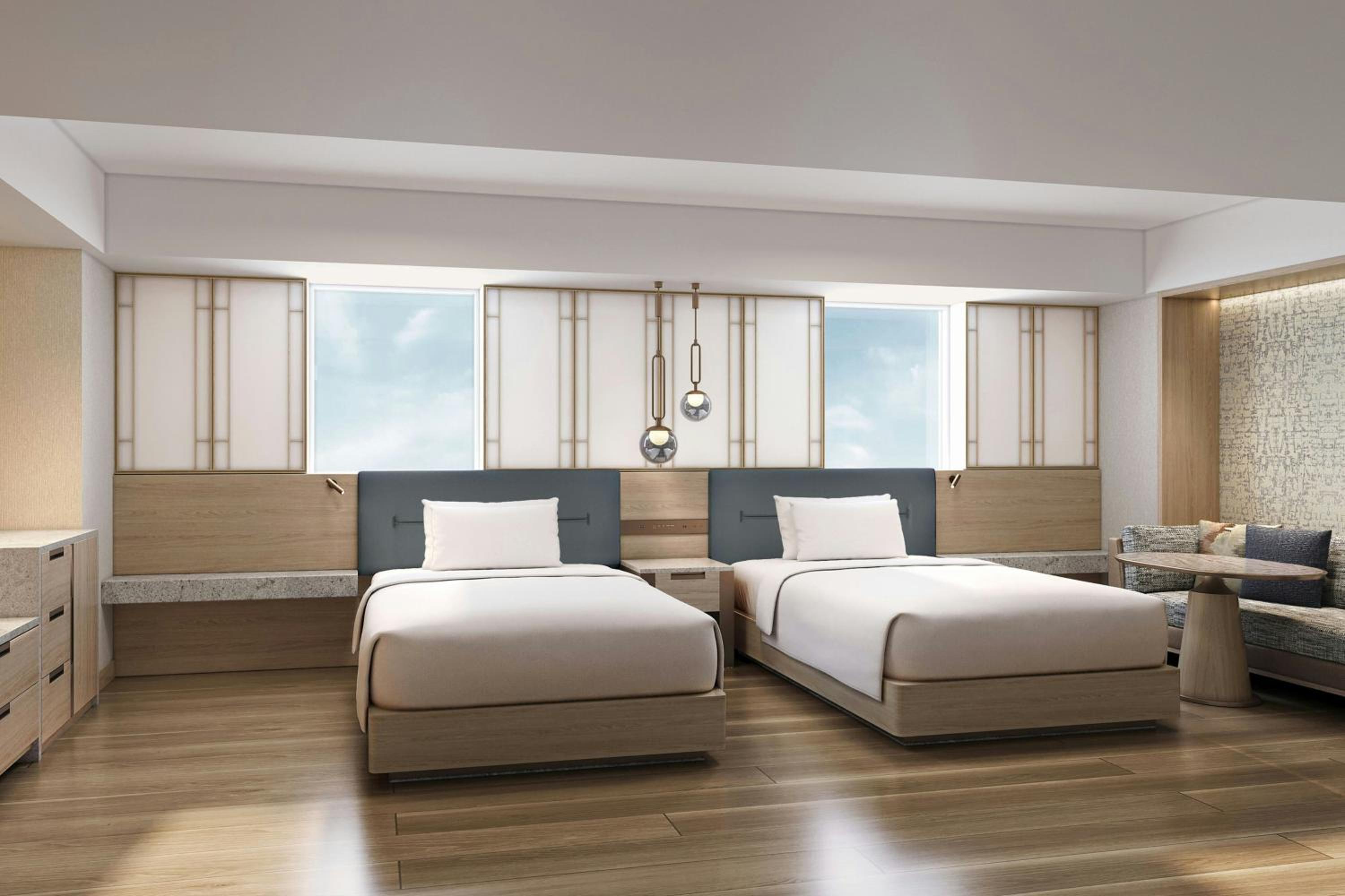 Deluxe Twin Room with Two Double Beds - Photo 2
