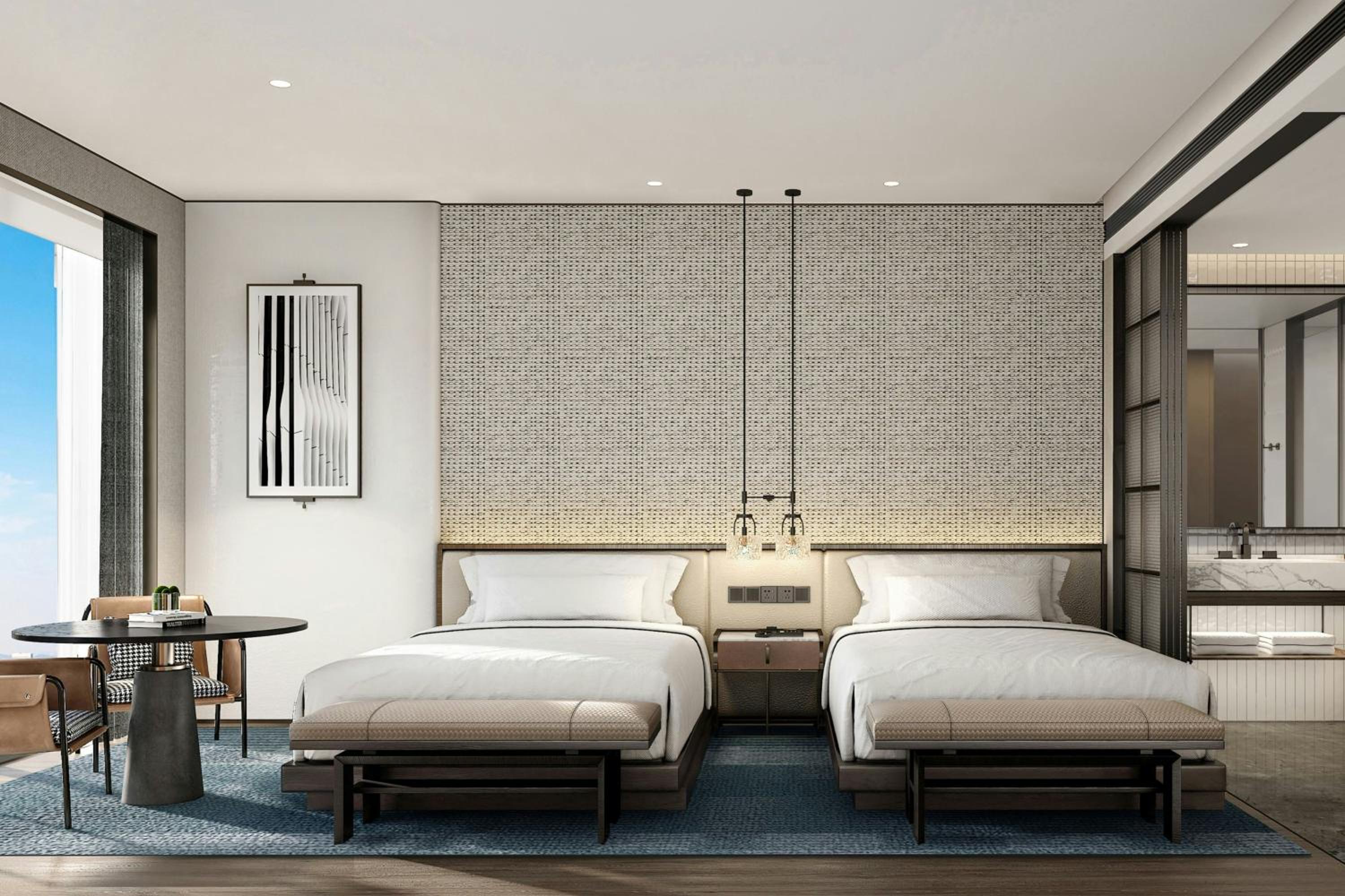 Superior Double Room with Two Double Beds and City View photo 1