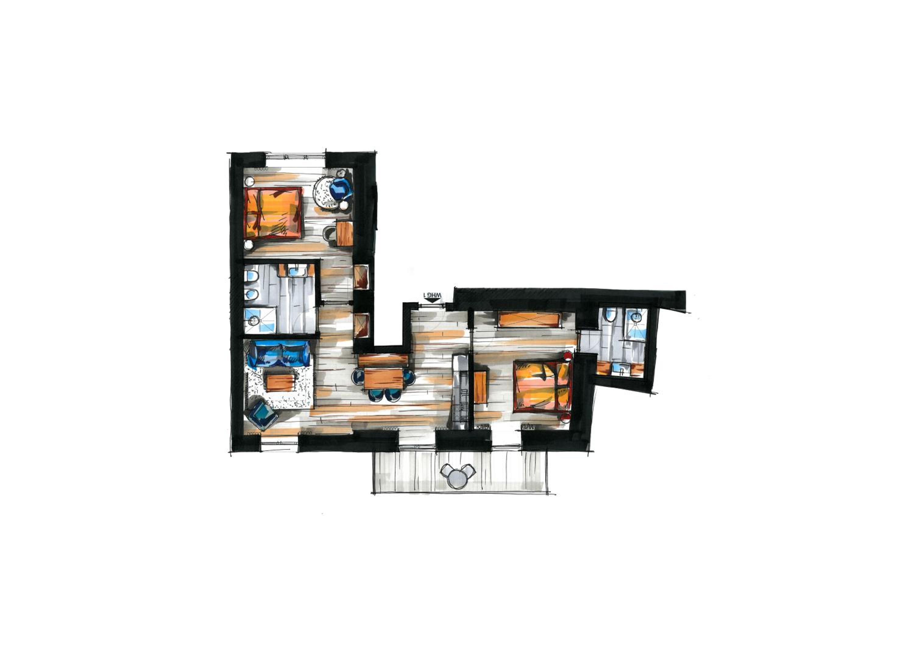 Apartment with View and Balcony